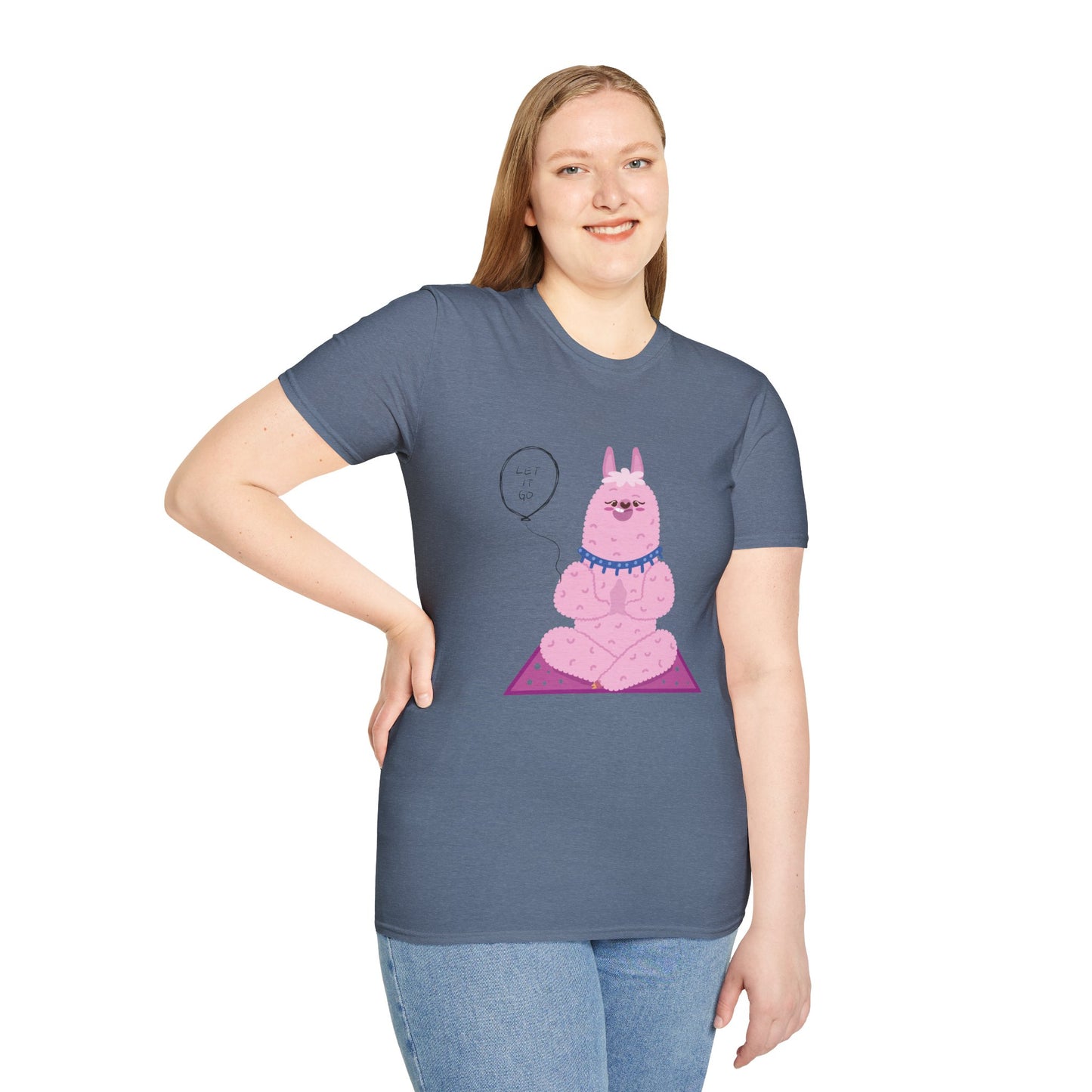 ✨ Let your outfit reflect your inner peace. Meditating Bunny T-Shirt, Softstyle Tee for Relaxation, Chill Vibes Apparel, Perfect Gift for Yoga Lovers, Cute Animal Graphic Tee