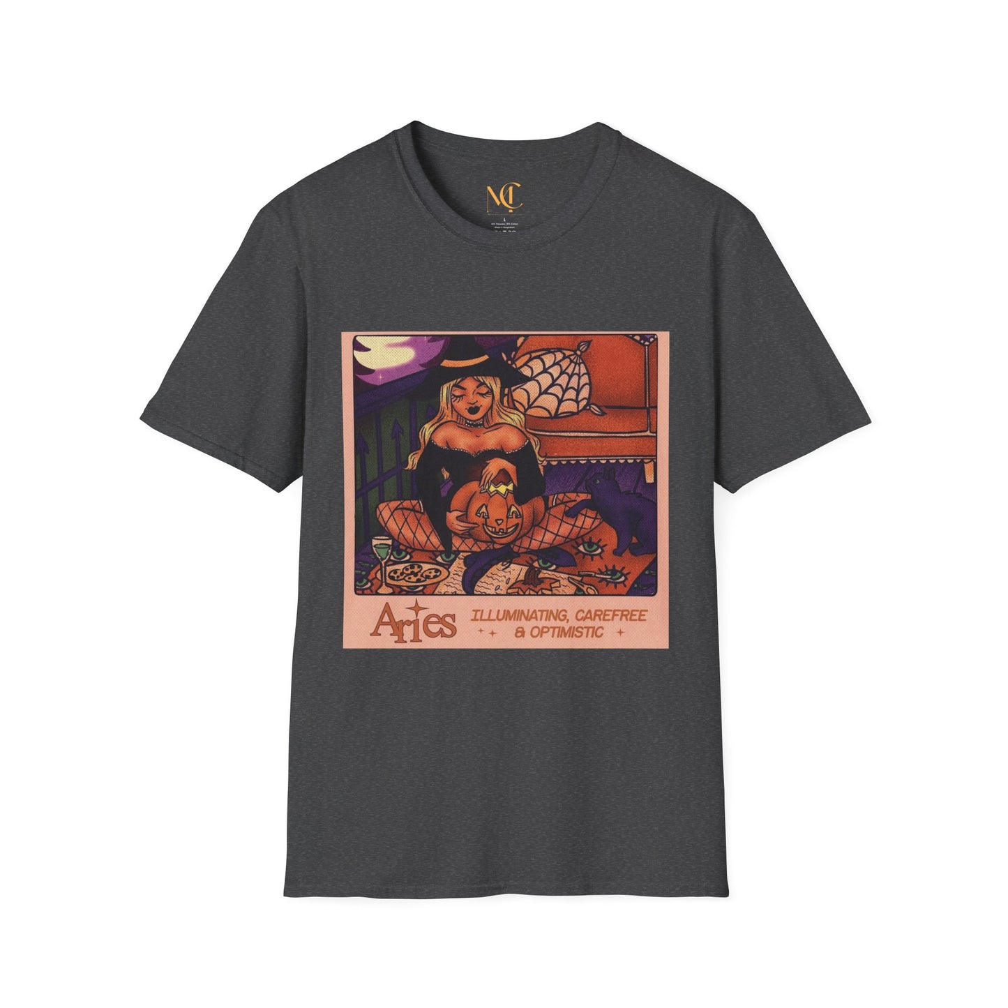 halloween shirt Illuminated Carefree & Optimistic T-Shirt, Halloween Apparel, Unisex Graphic Tee, Cozy Casual Wear, Unique Gift Idea