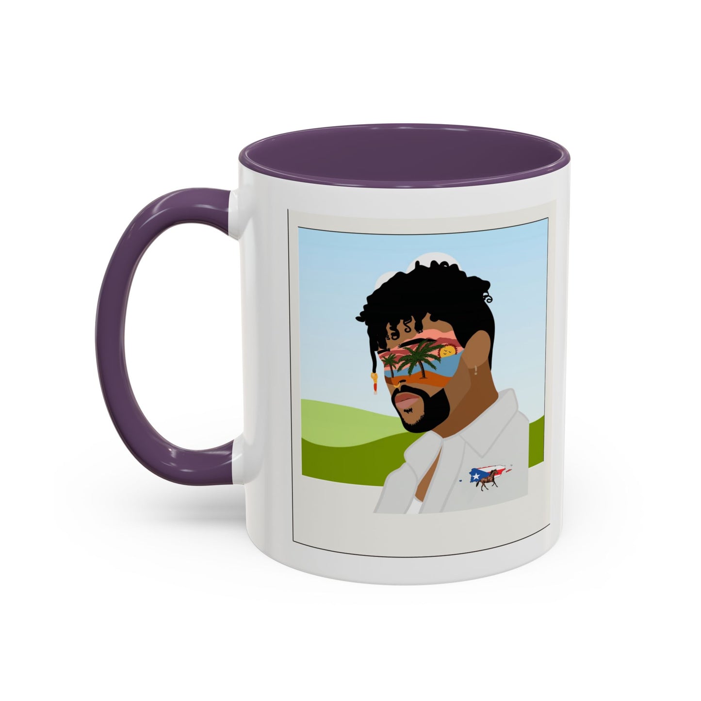 Por la manana Cafe Puerto Rican Mug Boricua Pride Mug Coffee Lover’s Essential, Stylish Mug with Portrait Design