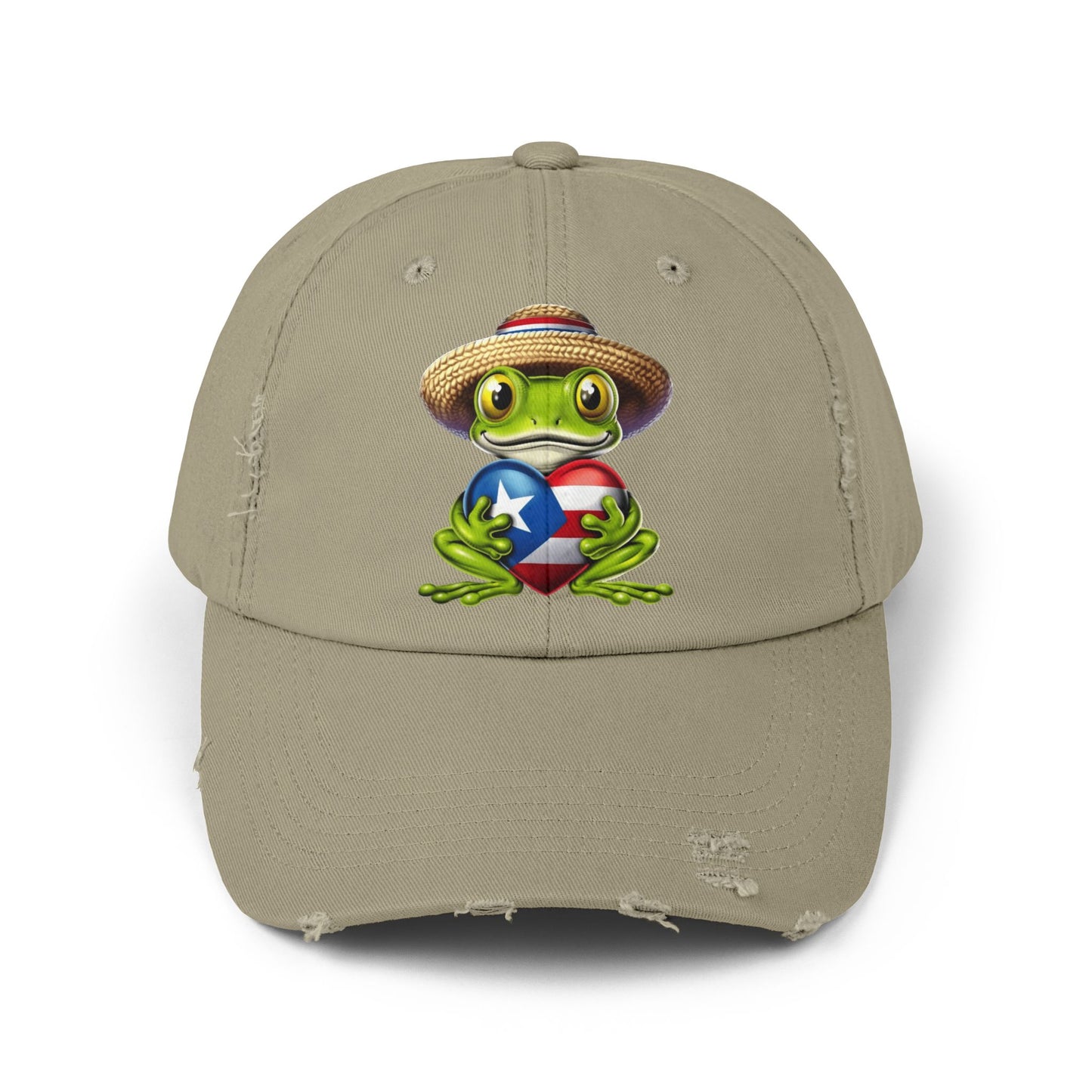 Borinquen Style: Puerto Rican Heritage Hats Unisex Distressed Cap