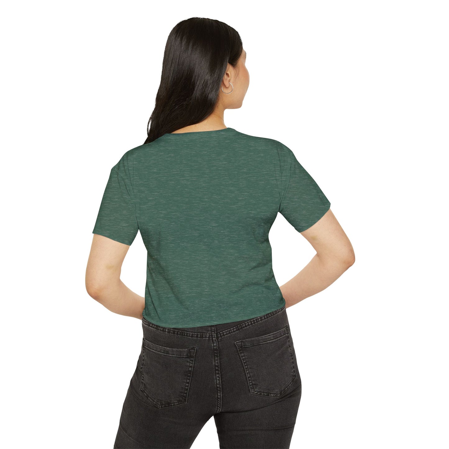 🧘♀️ Wear Your Peace. Women's Festival Crop Top, Boho Chic Summer Top, Loose Festival Shirt, Inspirational Quote Tee, Eco-Friendly Crop Tee