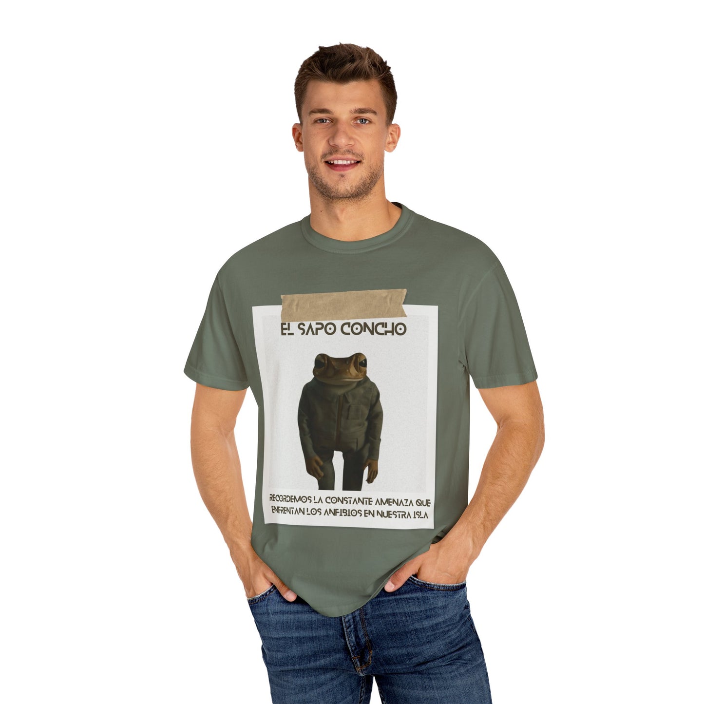 Puerto Rico in Every Stitch Frog Graphic Tee,Summer Vibes, Unique Gift for Nature Lovers