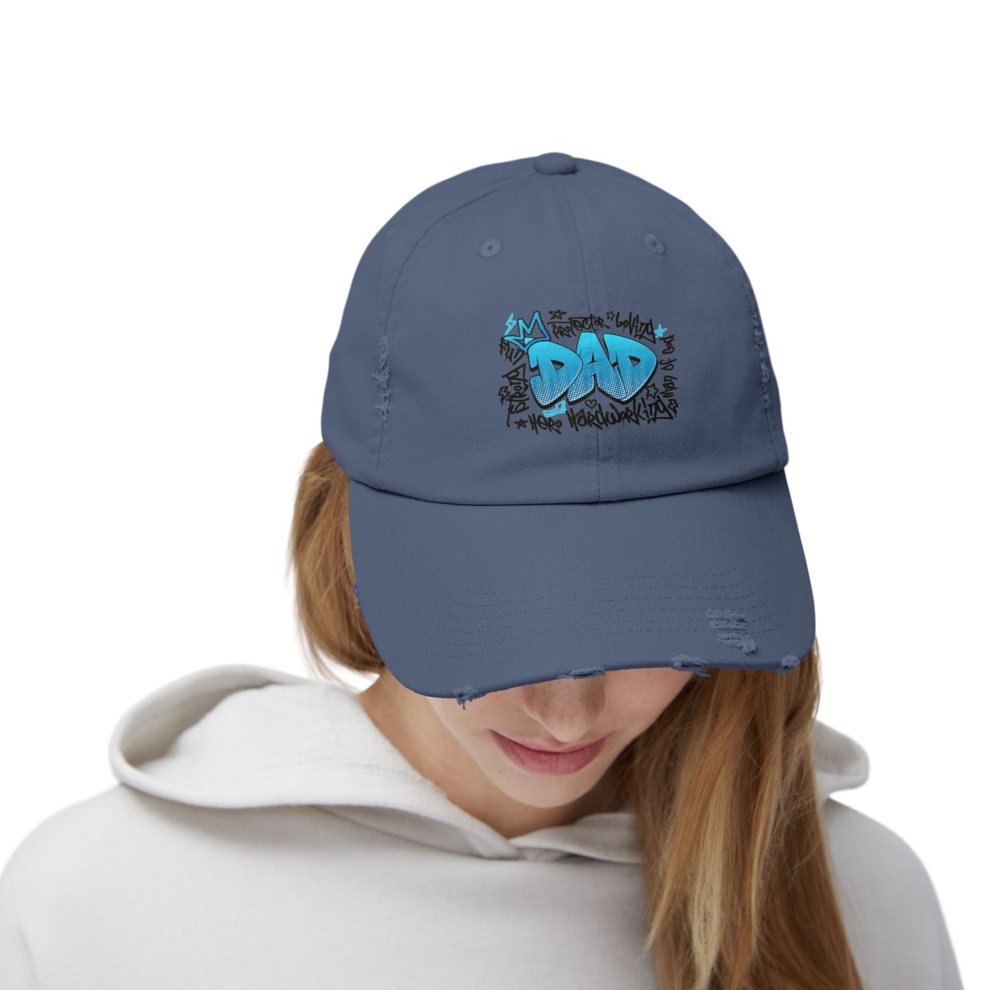Cool Dad Distressed Cap | Fun Gift for Father's Day, Casual Wear, Unique Style, Vintage Hat, Dad Gifts