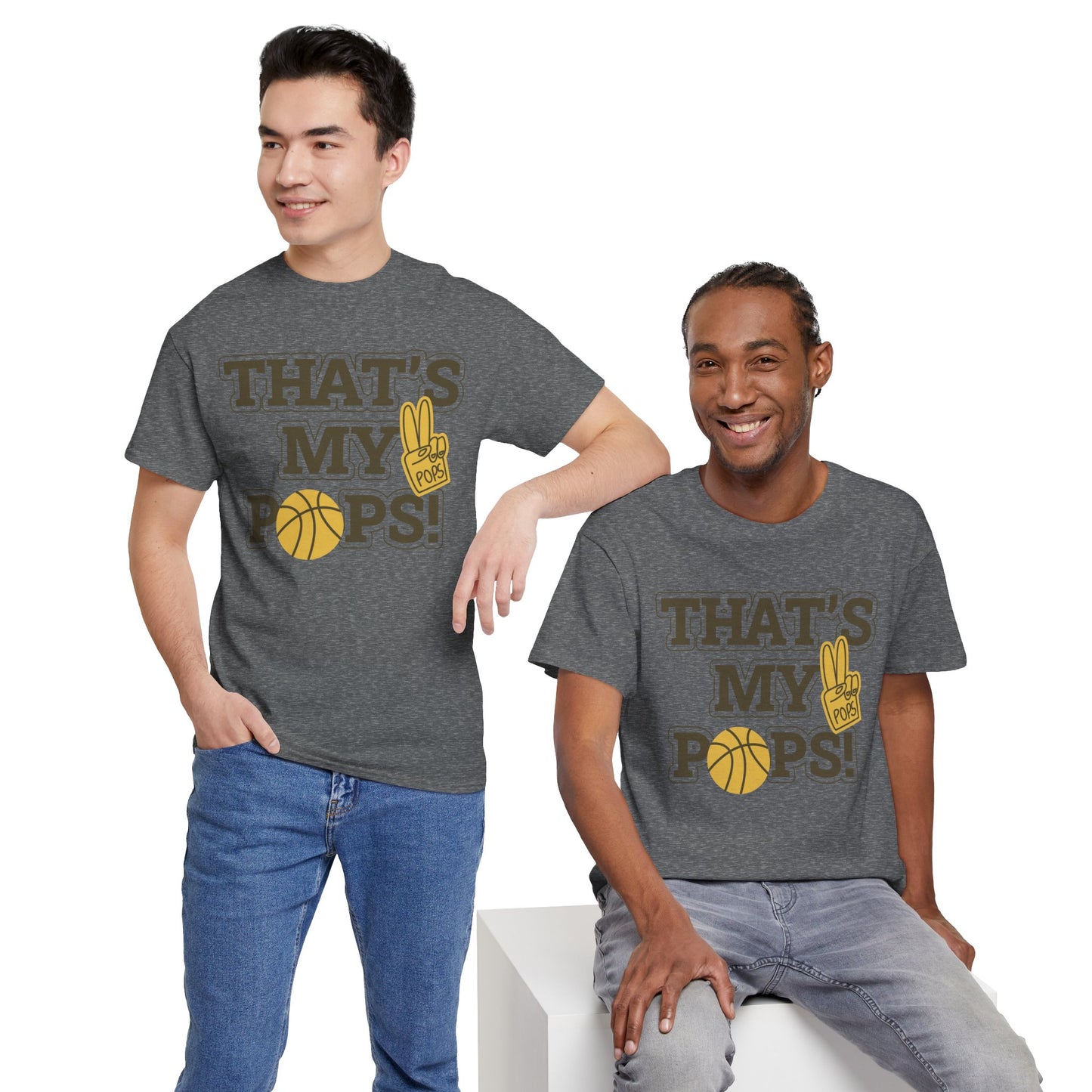 Basketball Dad Tee, Unisex Heavy Cotton T-Shirt for Father's Day, Sports Gift, Father's Day Gift, Family Tee, Casual Wear