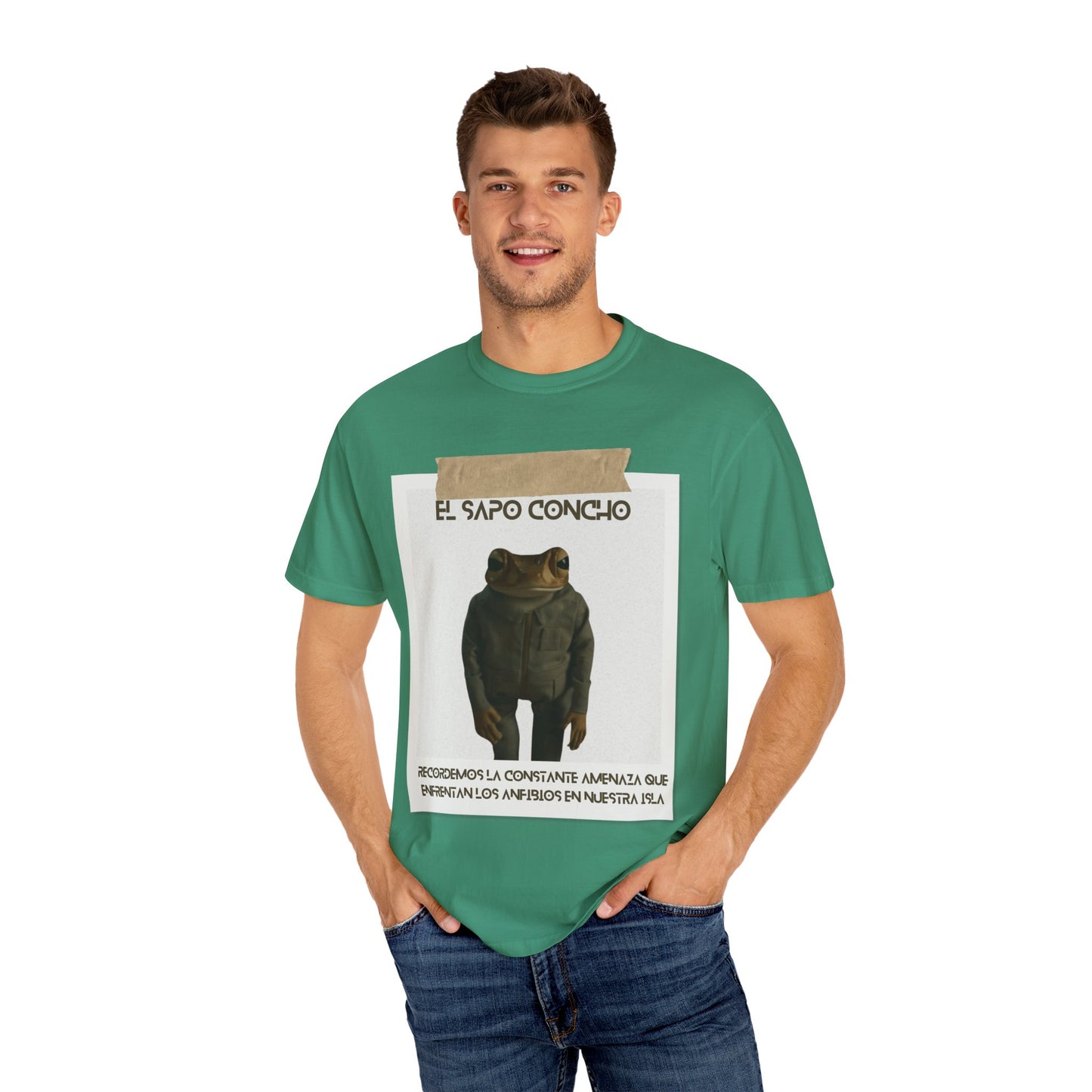 Puerto Rico in Every Stitch Frog Graphic Tee,Summer Vibes, Unique Gift for Nature Lovers