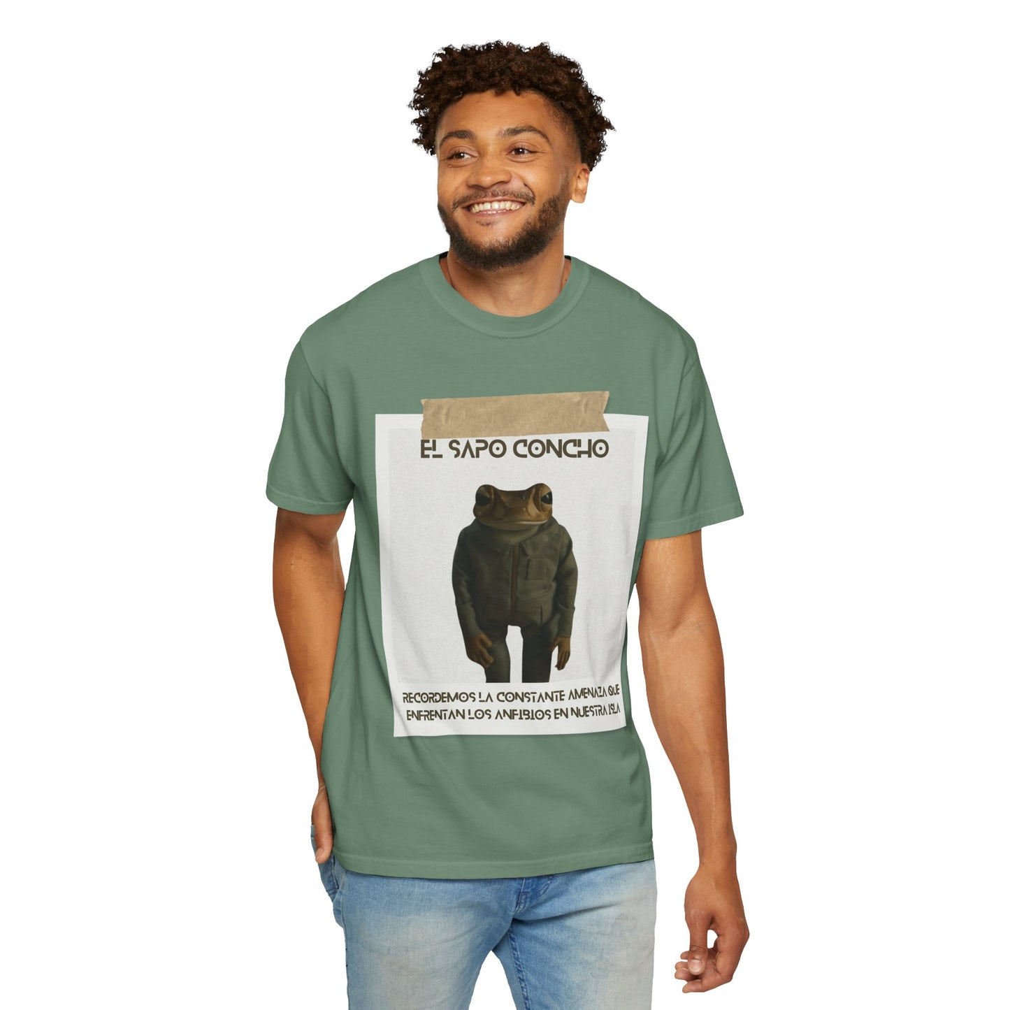 Puerto Rico in Every Stitch Frog Graphic Tee,Summer Vibes, Unique Gift for Nature Lovers