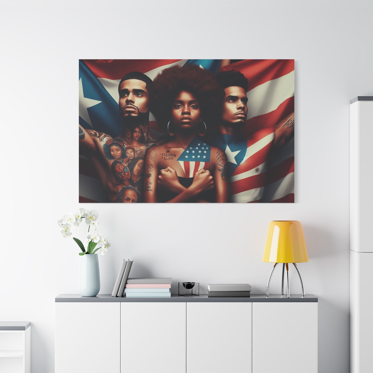 Rooted in Culture, Radiating Power Puerto Rican Wall Art, Unique Gift, Empowering Decor