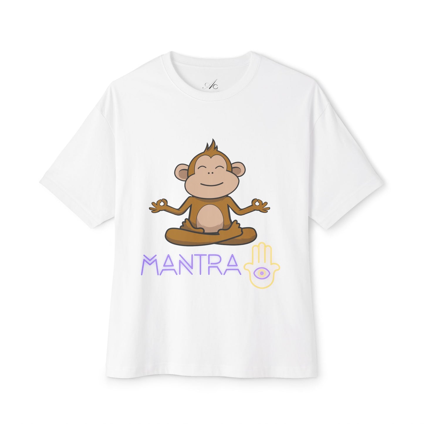 🧘♀️ Wear Your Peace. Mindful Monkey Graphic Tee | Unisex Boxy T-Shirt for Yoga Lovers, Gifts for Him/Her, Relaxation Apparel, Meditative Wear, Casual Streetwear