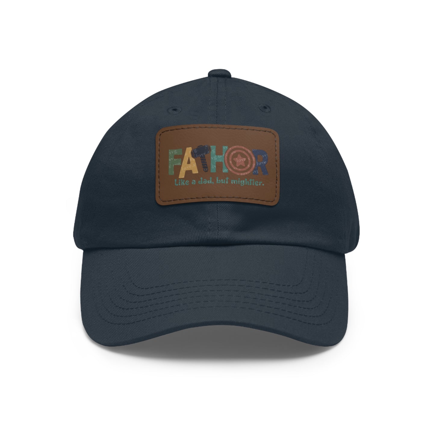 Stylish Dad Hat with Leather Patch - Perfect Gift for Fathers, Dads, Father's Day, Casual Wear, Outdoor Activities