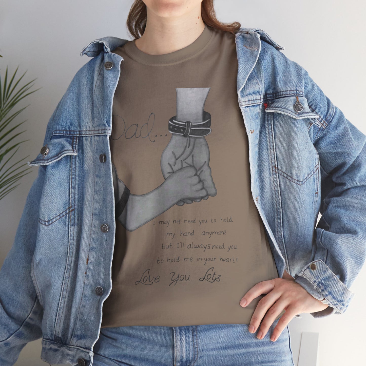 Heartfelt Dad Tee, Perfect Gift for Father's Day, Casual Wear, Family Bonding, Unisex Cotton Shirt, Thoughtful Keepsake