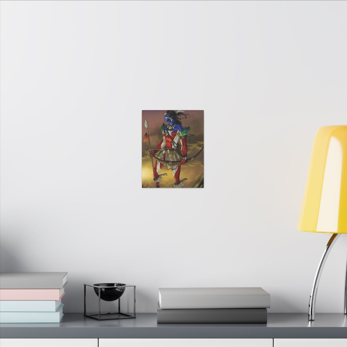 Borikén Rooted in Culture, Radiating Power Tribal Puerto Rico Warrior Canvas Art, Taino Wall Decor, Boho, Unique Gift for Collectors, Cultural Prints