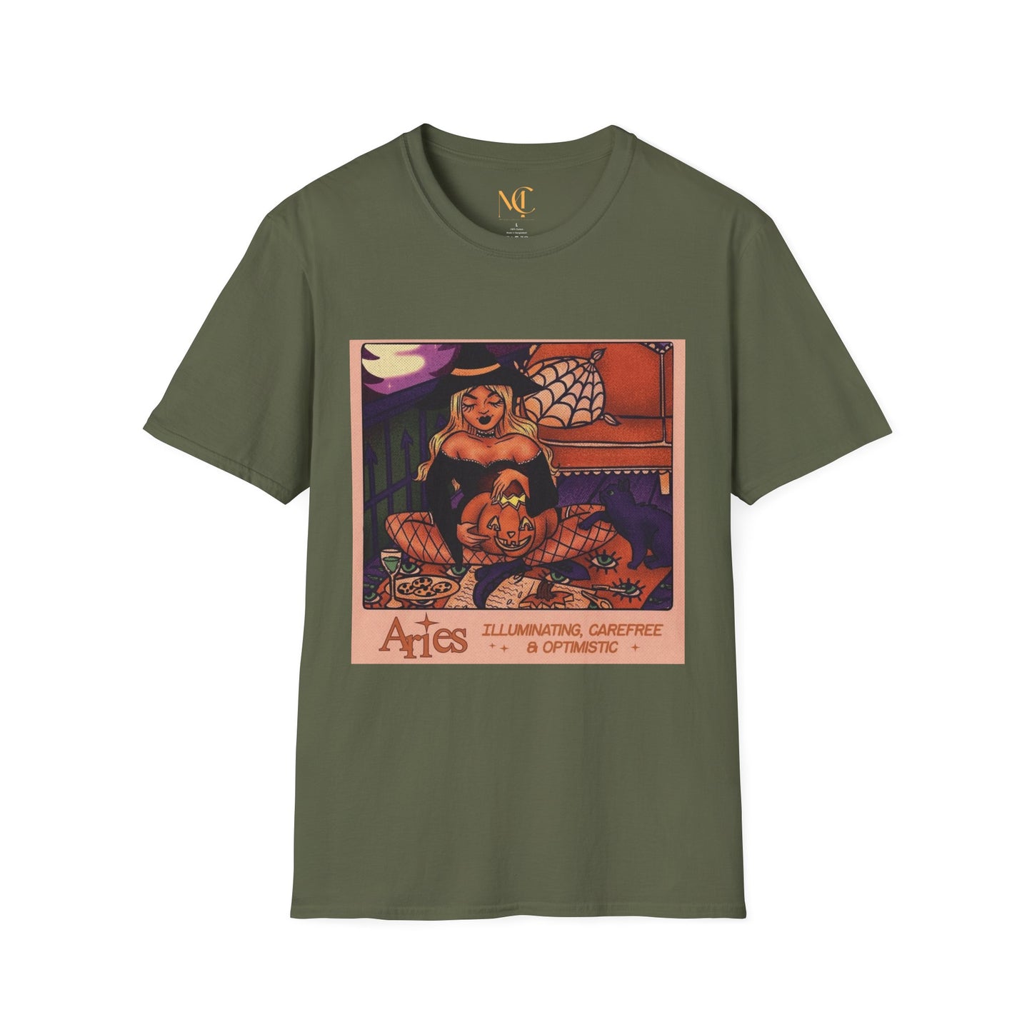 halloween shirt Illuminated Carefree & Optimistic T-Shirt, Halloween Apparel, Unisex Graphic Tee, Cozy Casual Wear, Unique Gift Idea