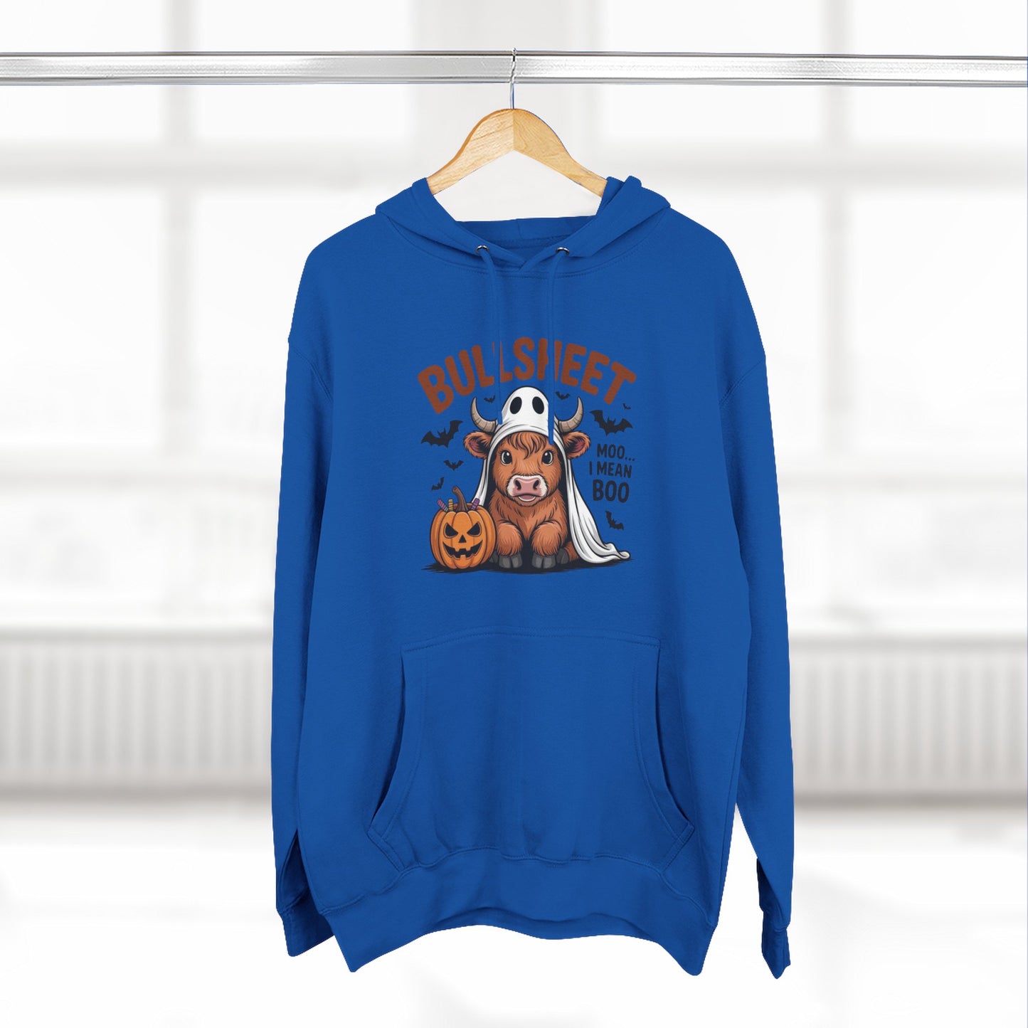 Spooky Vibes Only" Halloween Sweater Cozy Ghostly Fleece Hoodie