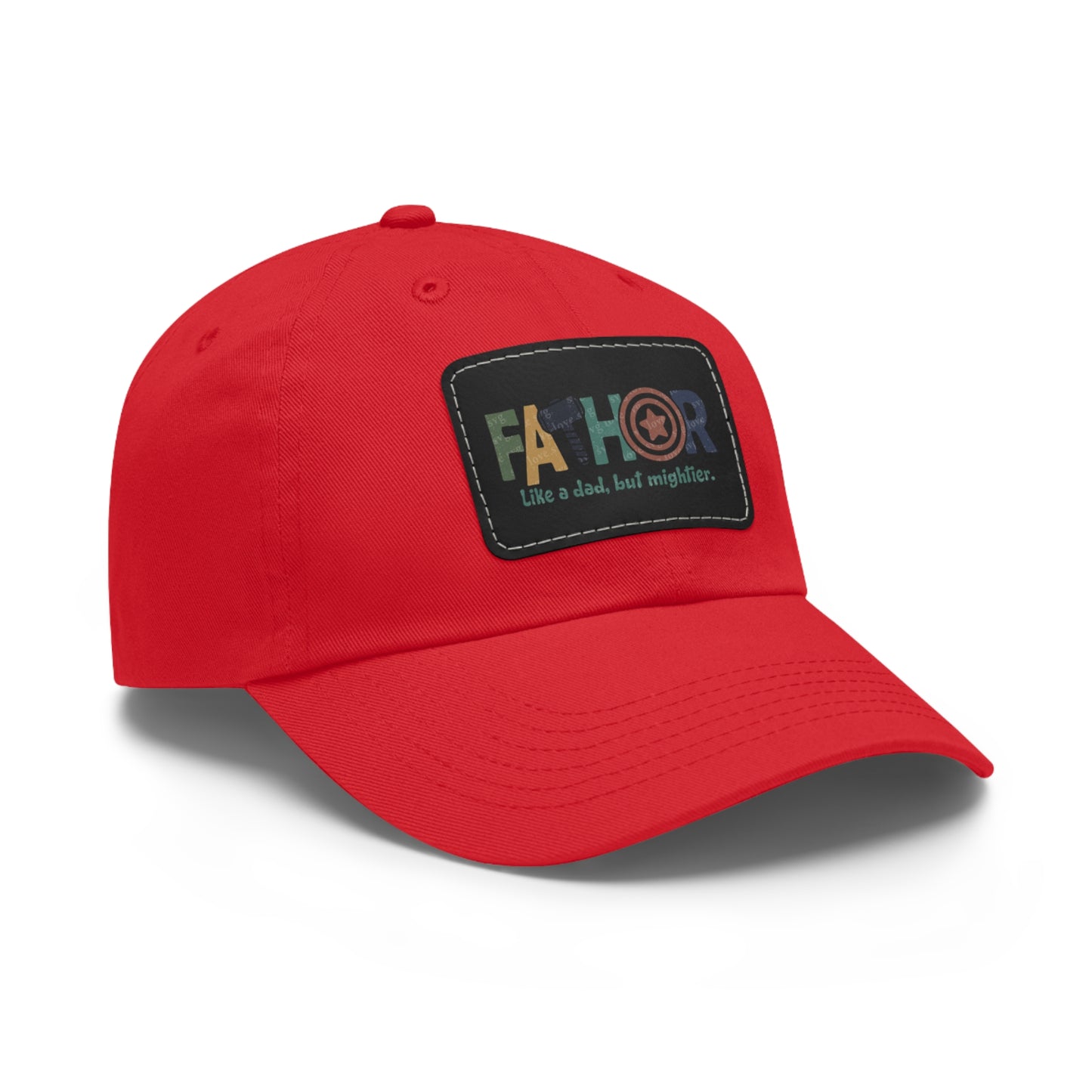 Stylish Dad Hat with Leather Patch - Perfect Gift for Fathers, Dads, Father's Day, Casual Wear, Outdoor Activities