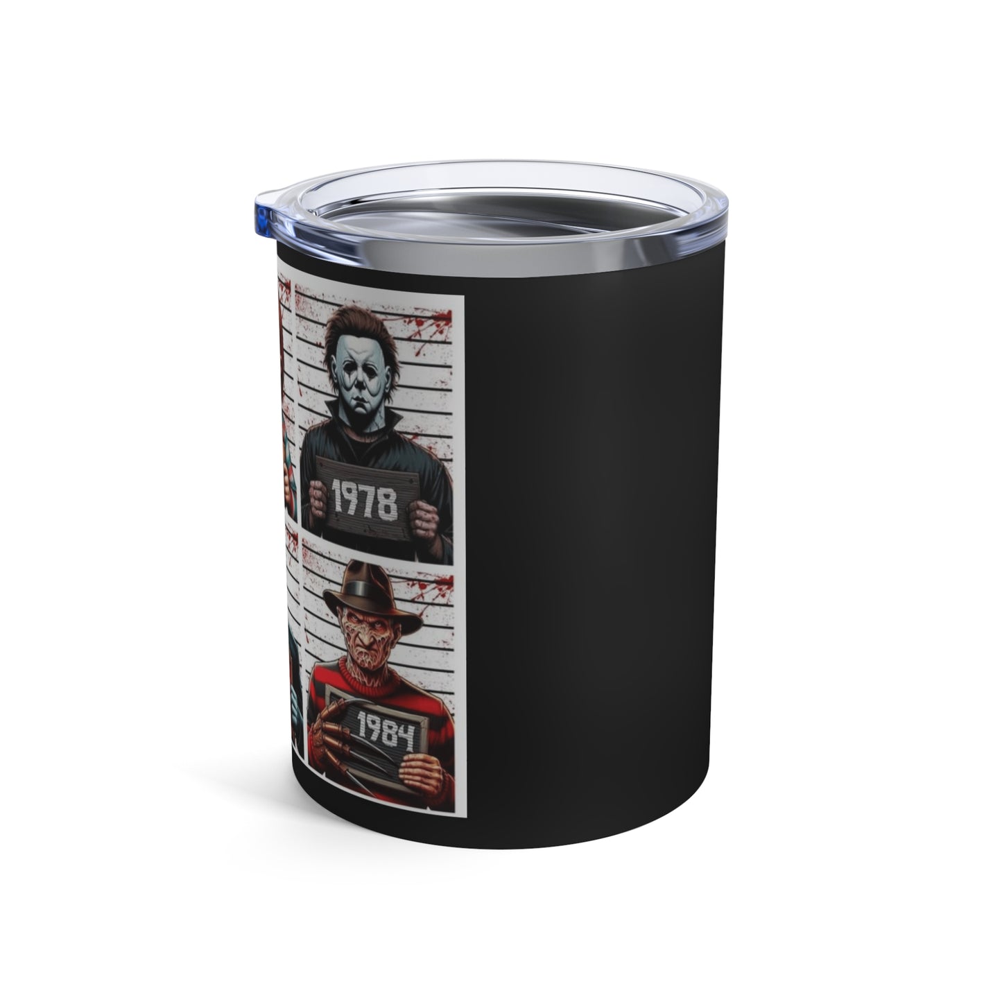 Halloween Retro Horror Movie Tumbler 10oz | Perfect for Halloween, Gifts for Horror Fans, Movie Night Essentials, Collectible Drinkware