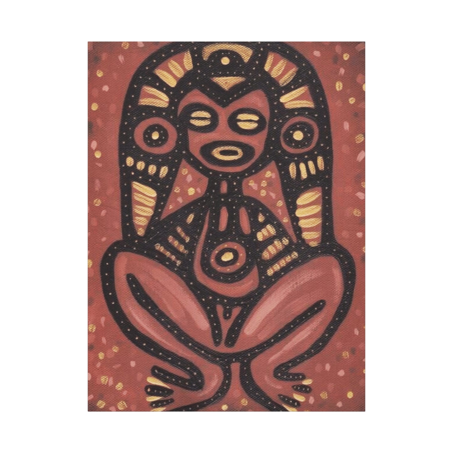 PUERTO RICO Culture Indians Inspired Print, Modern Tribal Artwork