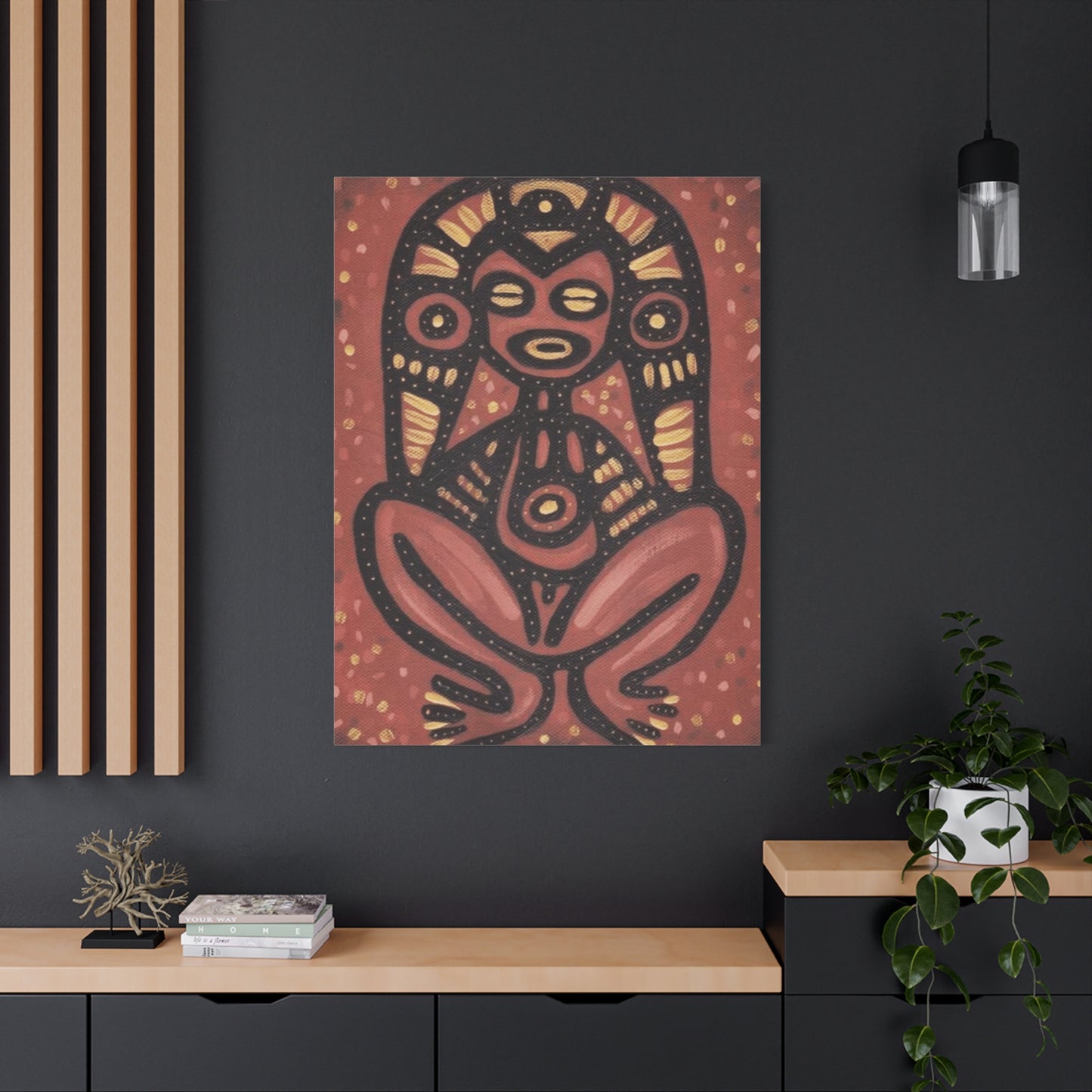 PUERTO RICO Culture Indians Inspired Print, Modern Tribal Artwork
