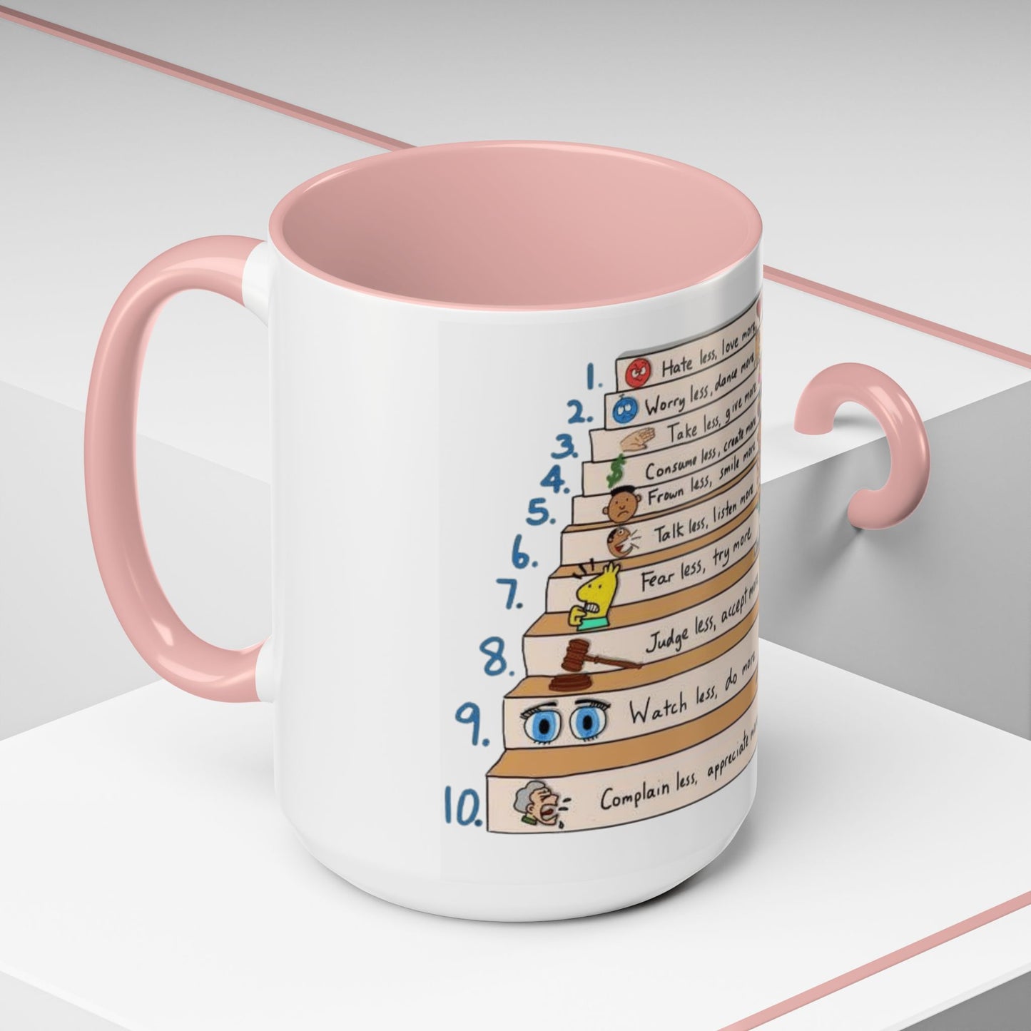 ☕ Start Your Day with Meaning Motivational Gift, Self-Care Mug, Unique Home Decor, Joyful Drinkware