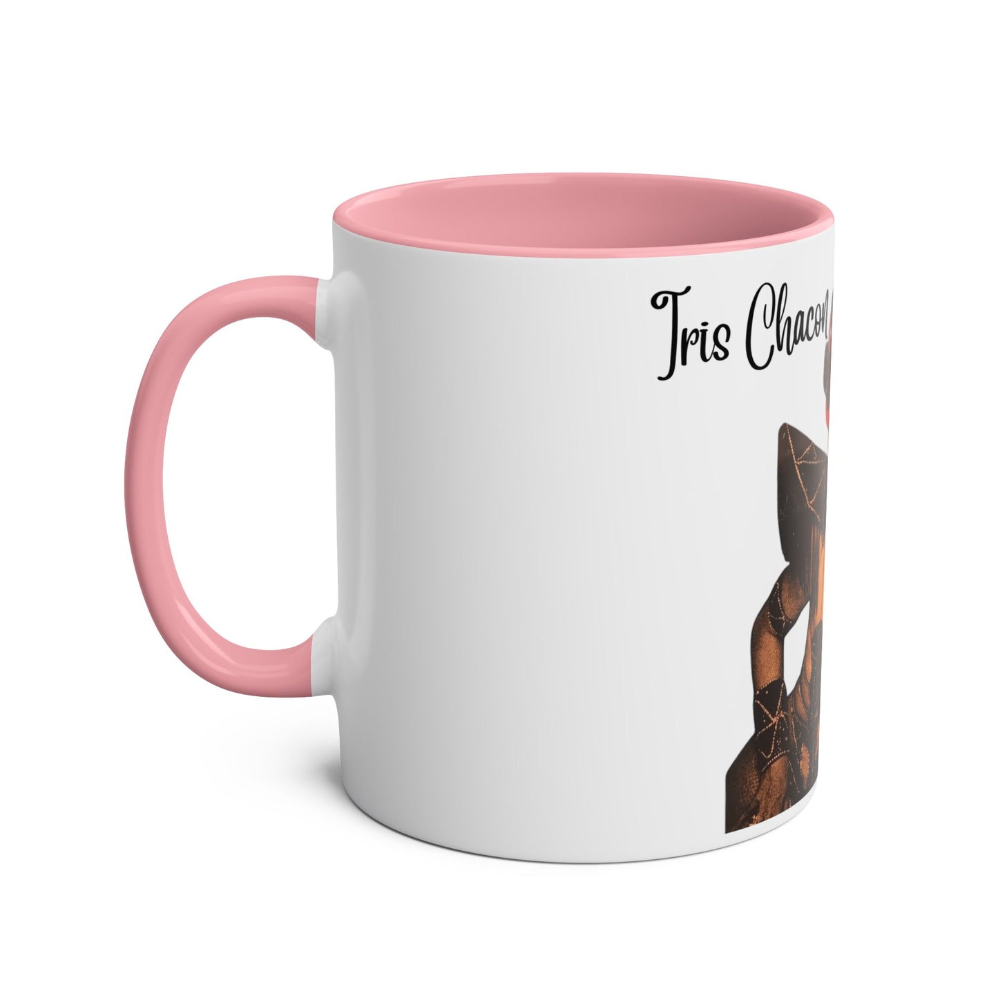 The onli one Iris Chacon Unique Two-Tone Coffee Mug - Iris Chacon Inspired Art, Trendy Mug for Coffee Lovers, Gift for Her, Retro Style,