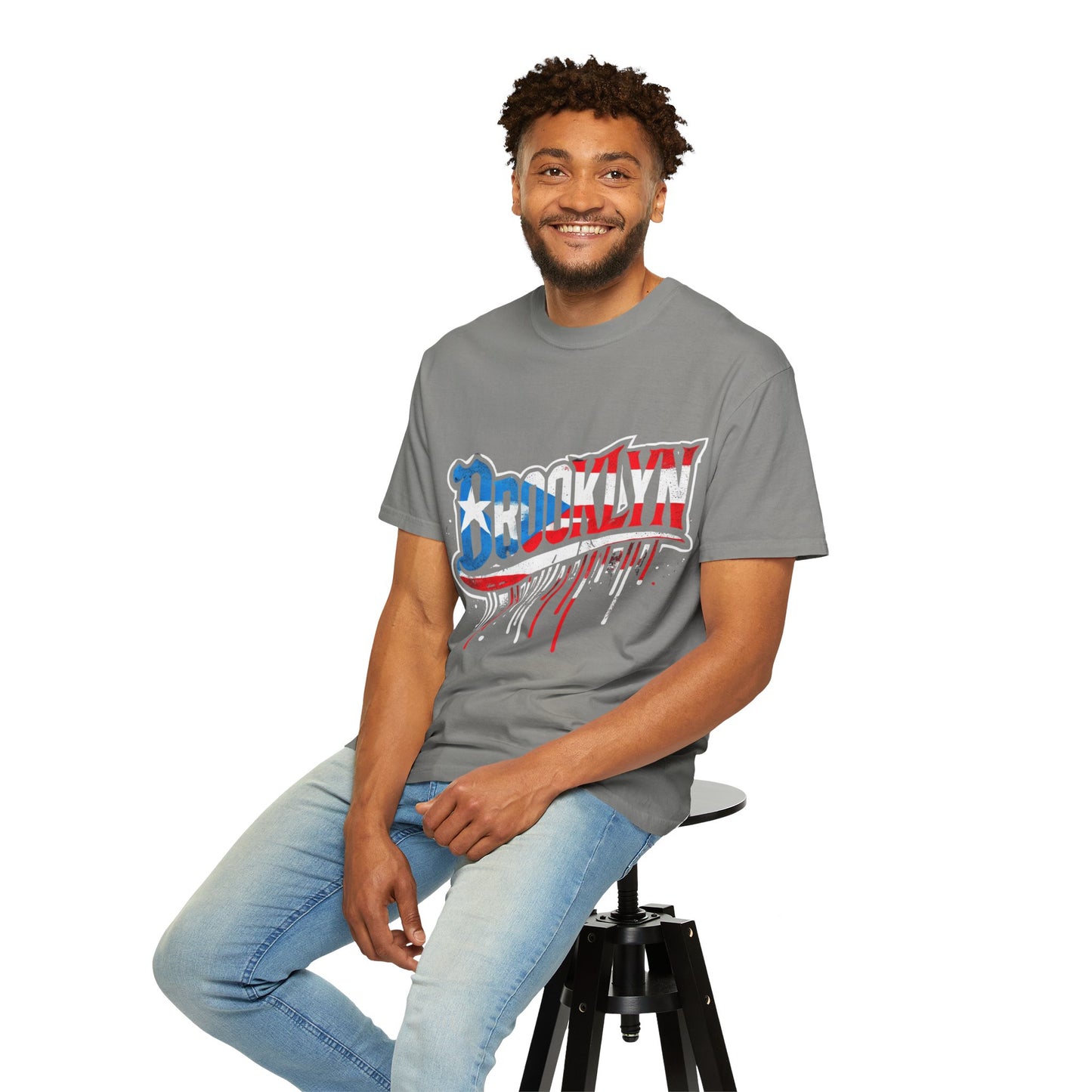 New York Meets Puerto Rico Brooklyn Style Unisex T-Shirt, Streetwear Fashion