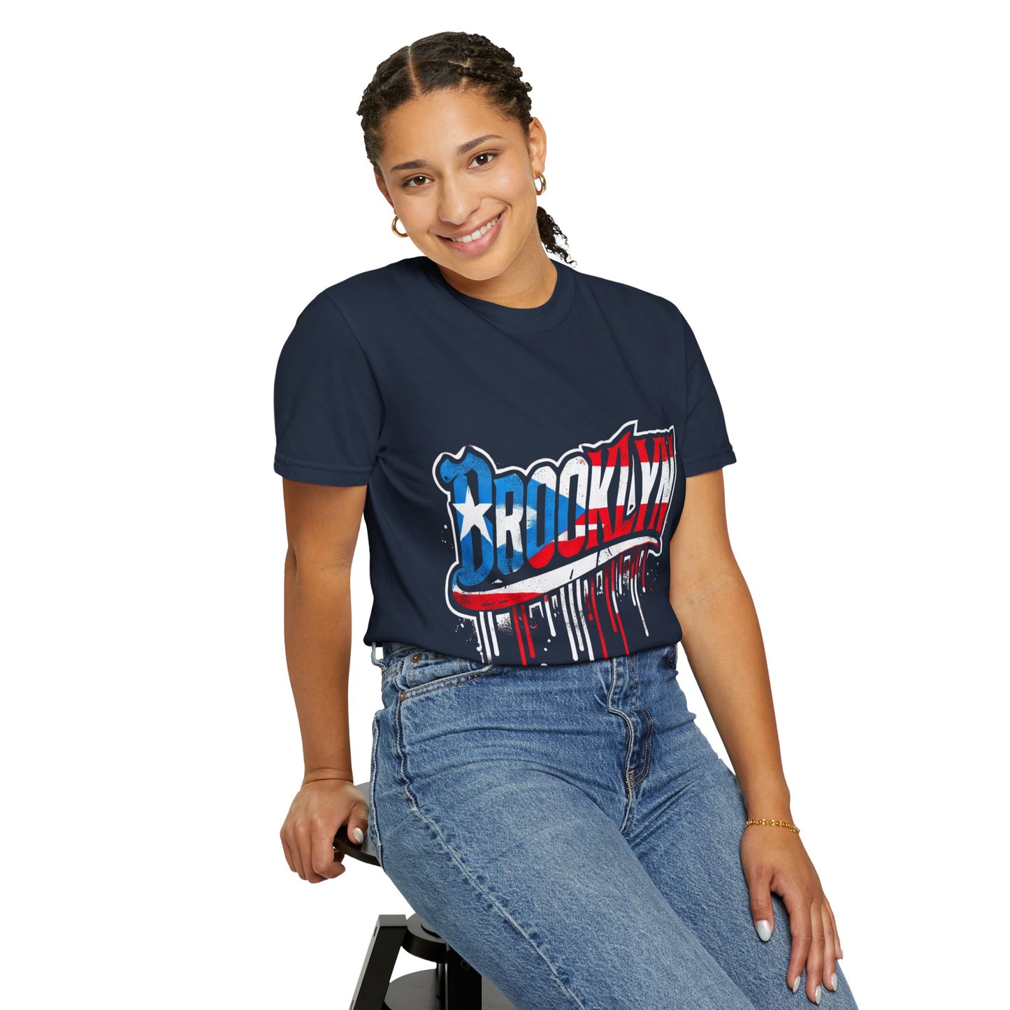 New York Meets Puerto Rico Brooklyn Style Unisex T-Shirt, Streetwear Fashion