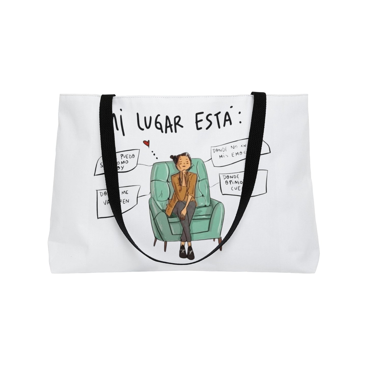 Lleva inspiración contigo a donde vayas Cozy Vibes Weekender Tote Bag | Perfect for Travel, Gifts, Beach Trips, or Everyday Use | Art-Inspired Carryall