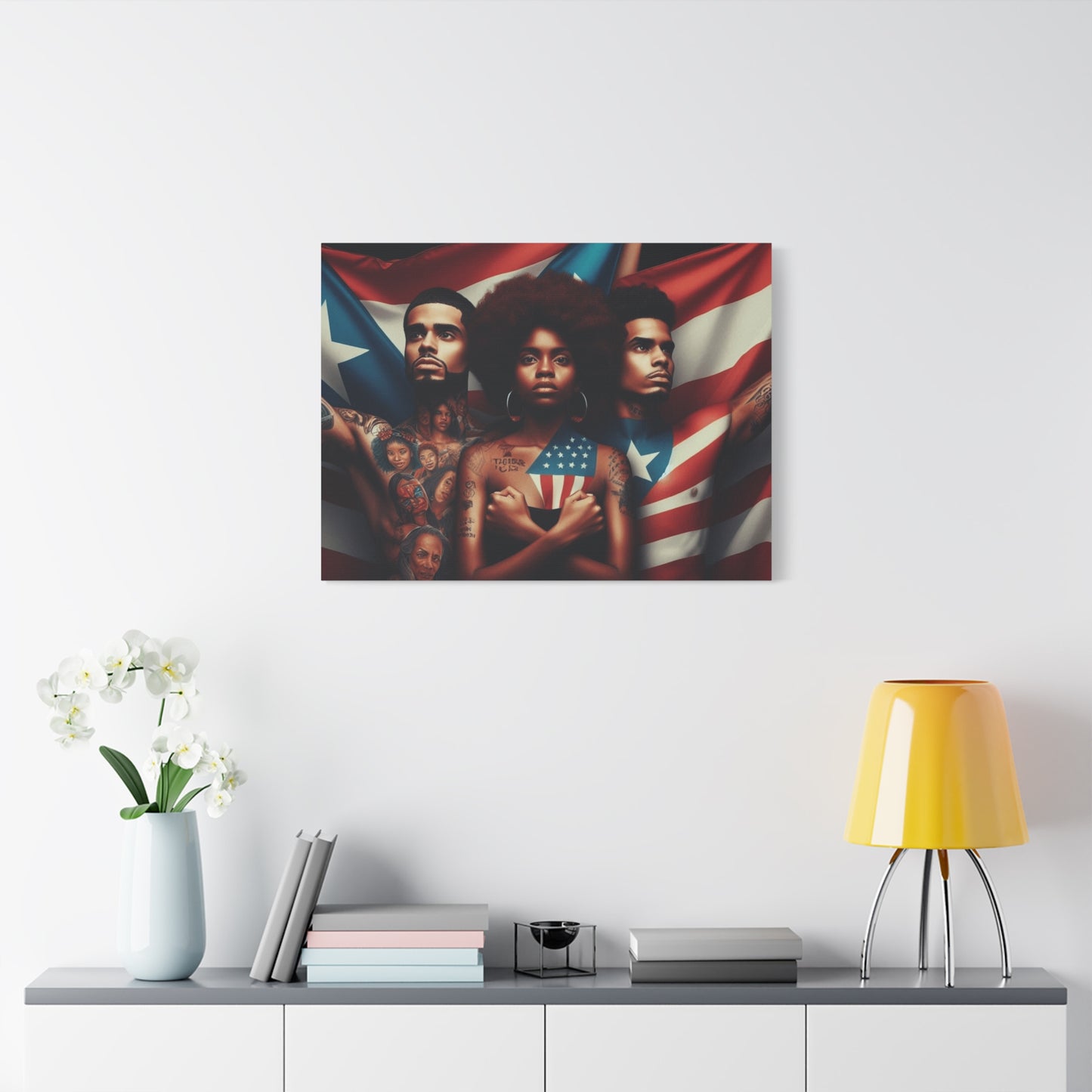 Rooted in Culture, Radiating Power Puerto Rican Wall Art, Unique Gift, Empowering Decor