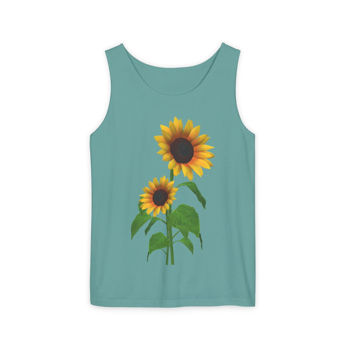 Sunflower Unisex Tank Top - Relaxed Summer Wear, Gift for Garden Lovers, Casual Beach Vibes, Perfect for Spring Celebrations, Gift Idea