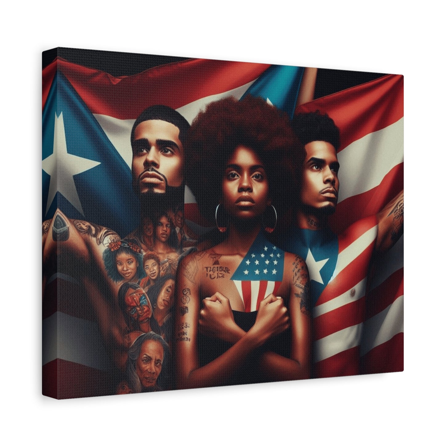 Rooted in Culture, Radiating Power Puerto Rican Wall Art, Unique Gift, Empowering Decor