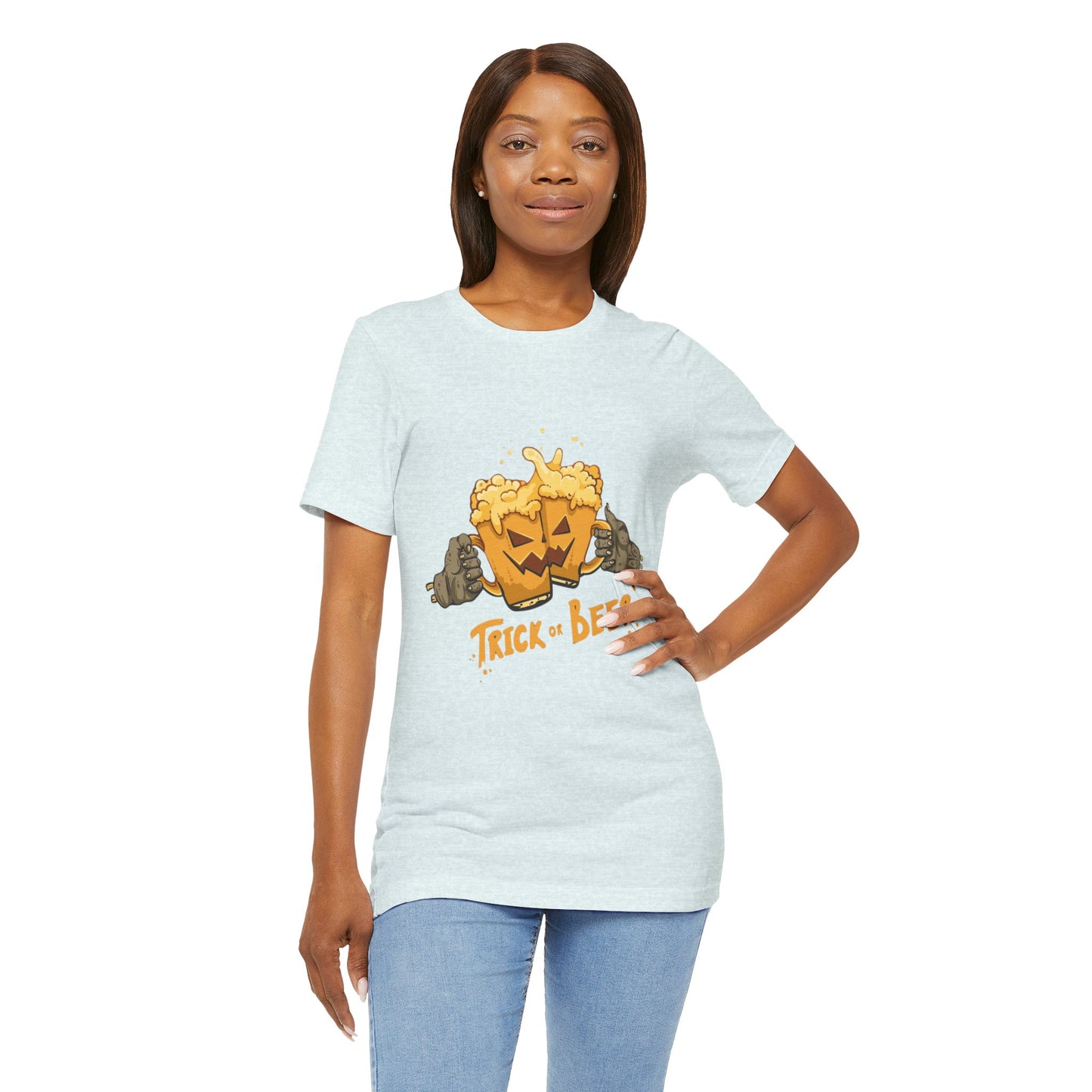 Halloween Beer Tee, Ghostly Fun Shirt, Unisex Graphic T-Shirt, Trick or Treat Apparel, Spooky Celebration Top