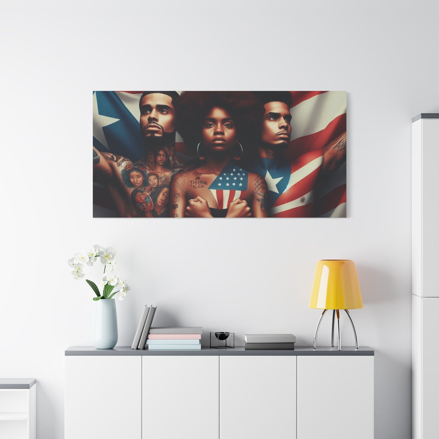 Rooted in Culture, Radiating Power Puerto Rican Wall Art, Unique Gift, Empowering Decor