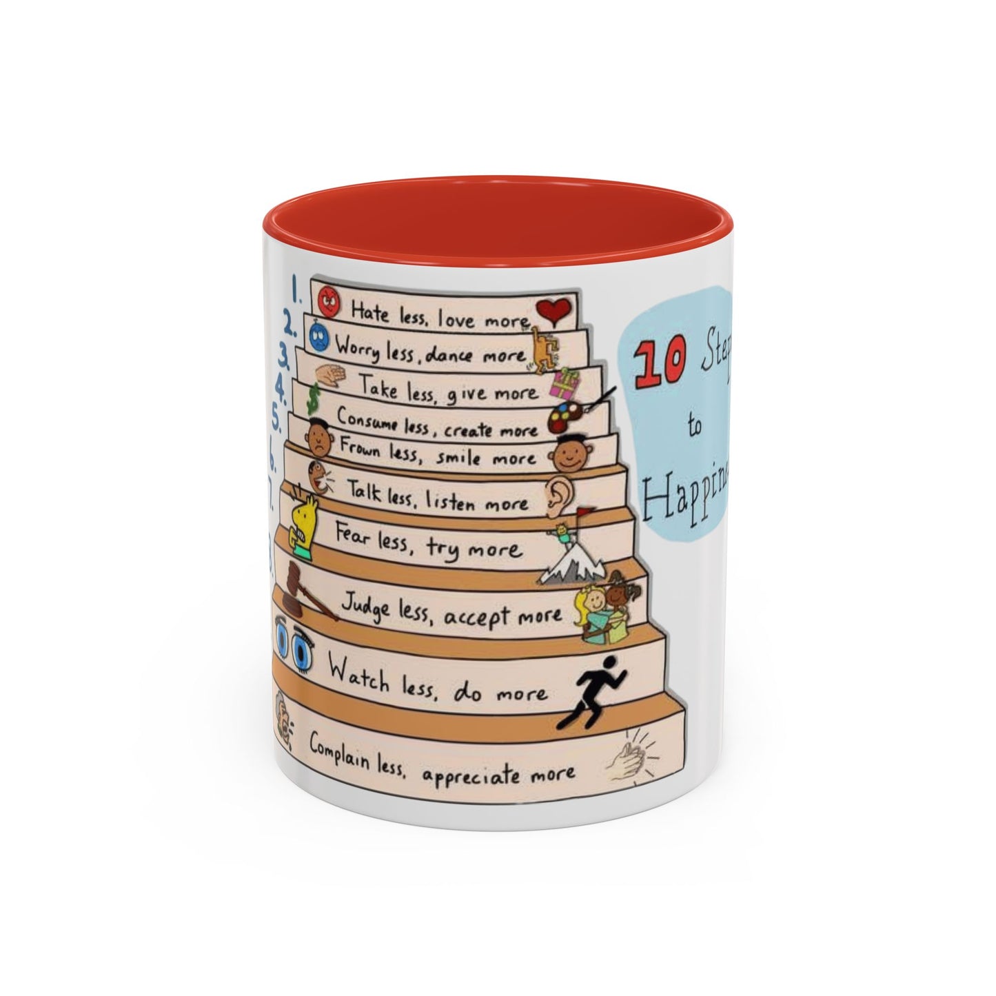 ☕ Start Your Day with Meaning Motivational Gift, Self-Care Mug, Unique Home Decor, Joyful Drinkware