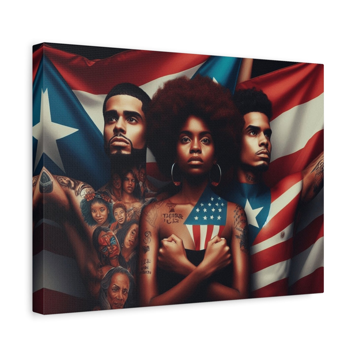 Rooted in Culture, Radiating Power Puerto Rican Wall Art, Unique Gift, Empowering Decor