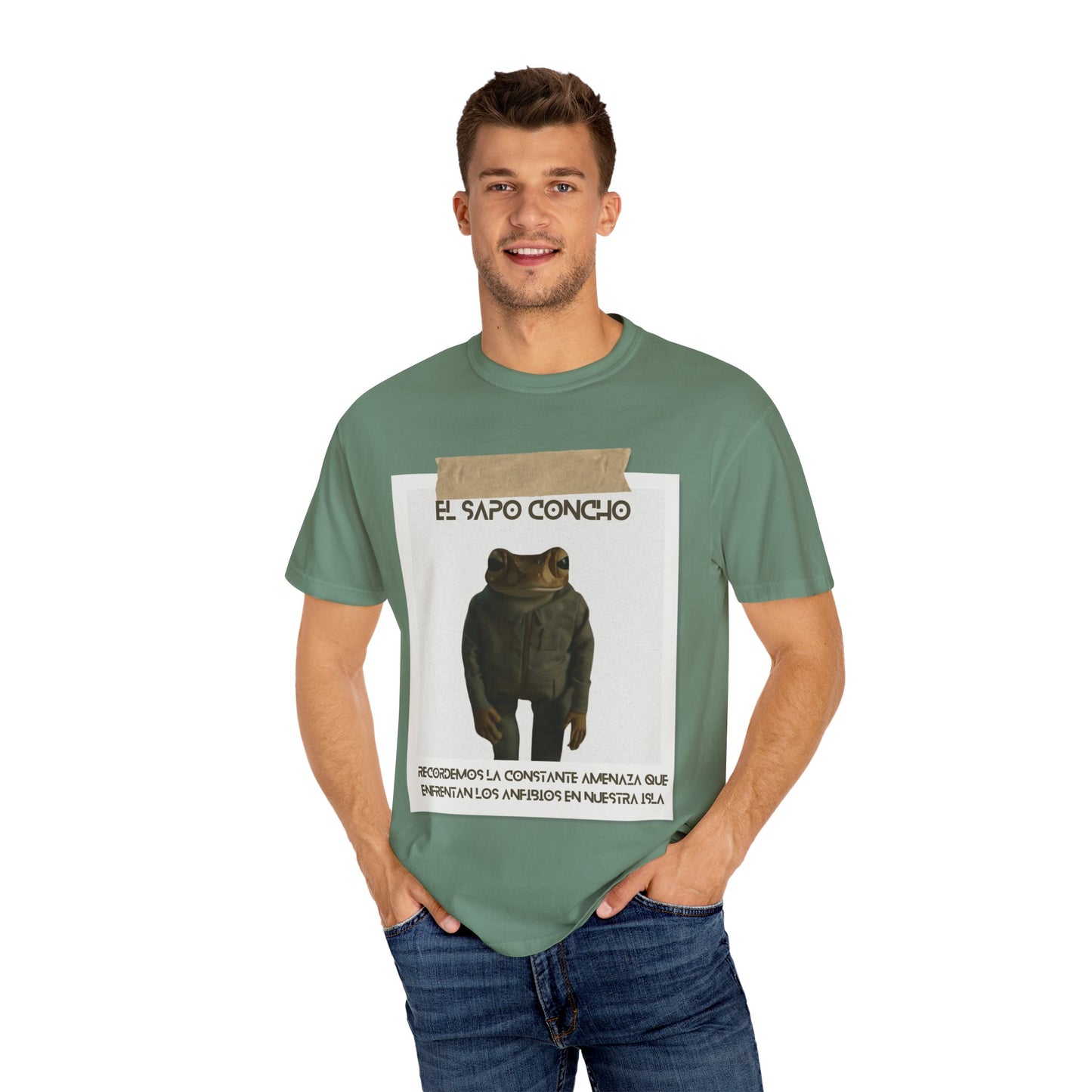 Puerto Rico in Every Stitch Frog Graphic Tee,Summer Vibes, Unique Gift for Nature Lovers
