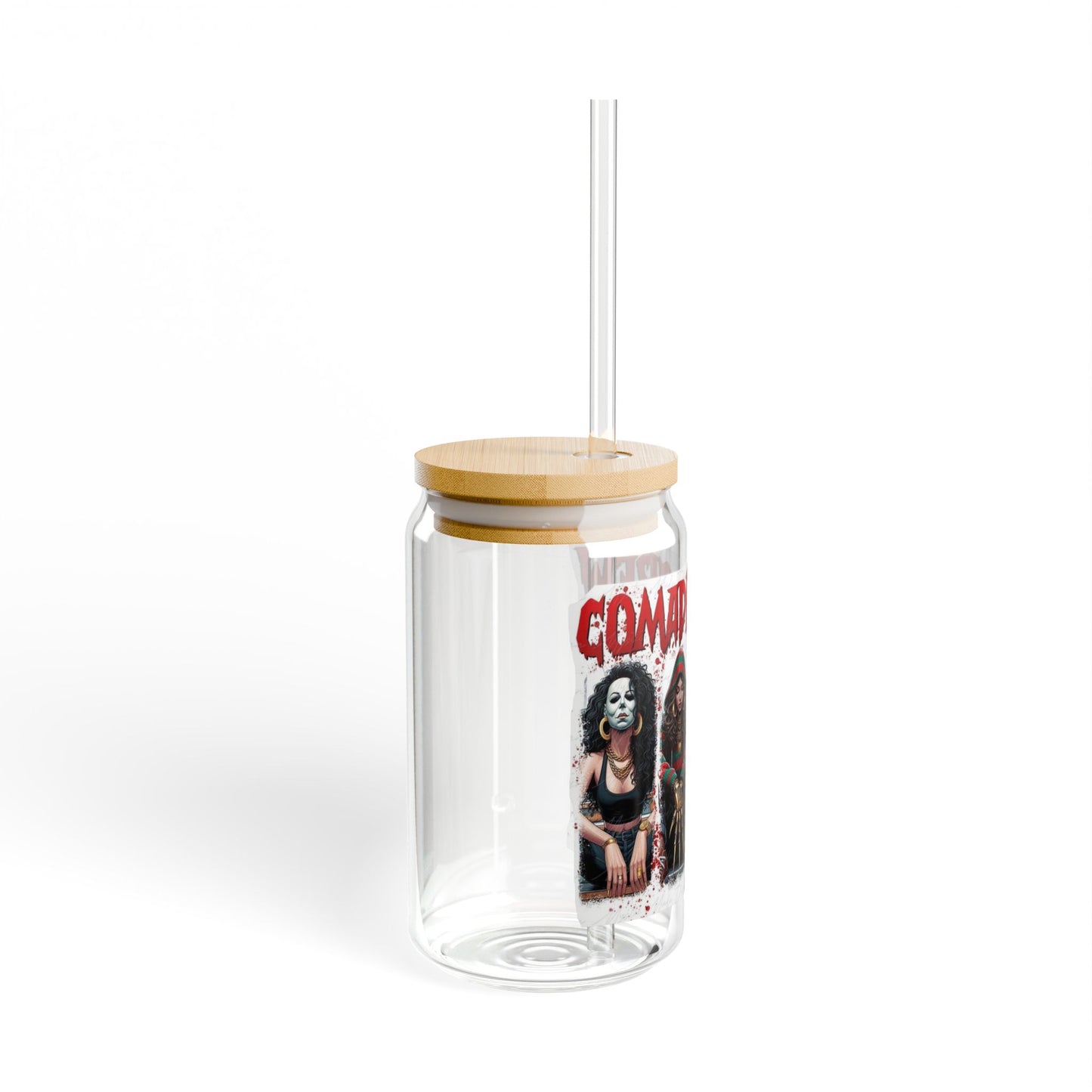🎃 Spooky Sips Await! Gothic Sipper Glass, Halloween Drinkware, Cute Horror Decor, Unique Gift, Spooky Party Supplies, Alternative Lifestyle