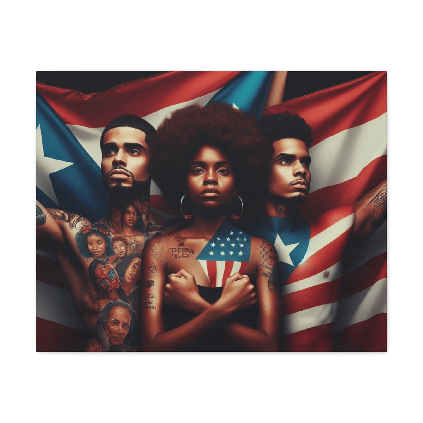 Rooted in Culture, Radiating Power Puerto Rican Wall Art, Unique Gift, Empowering Decor