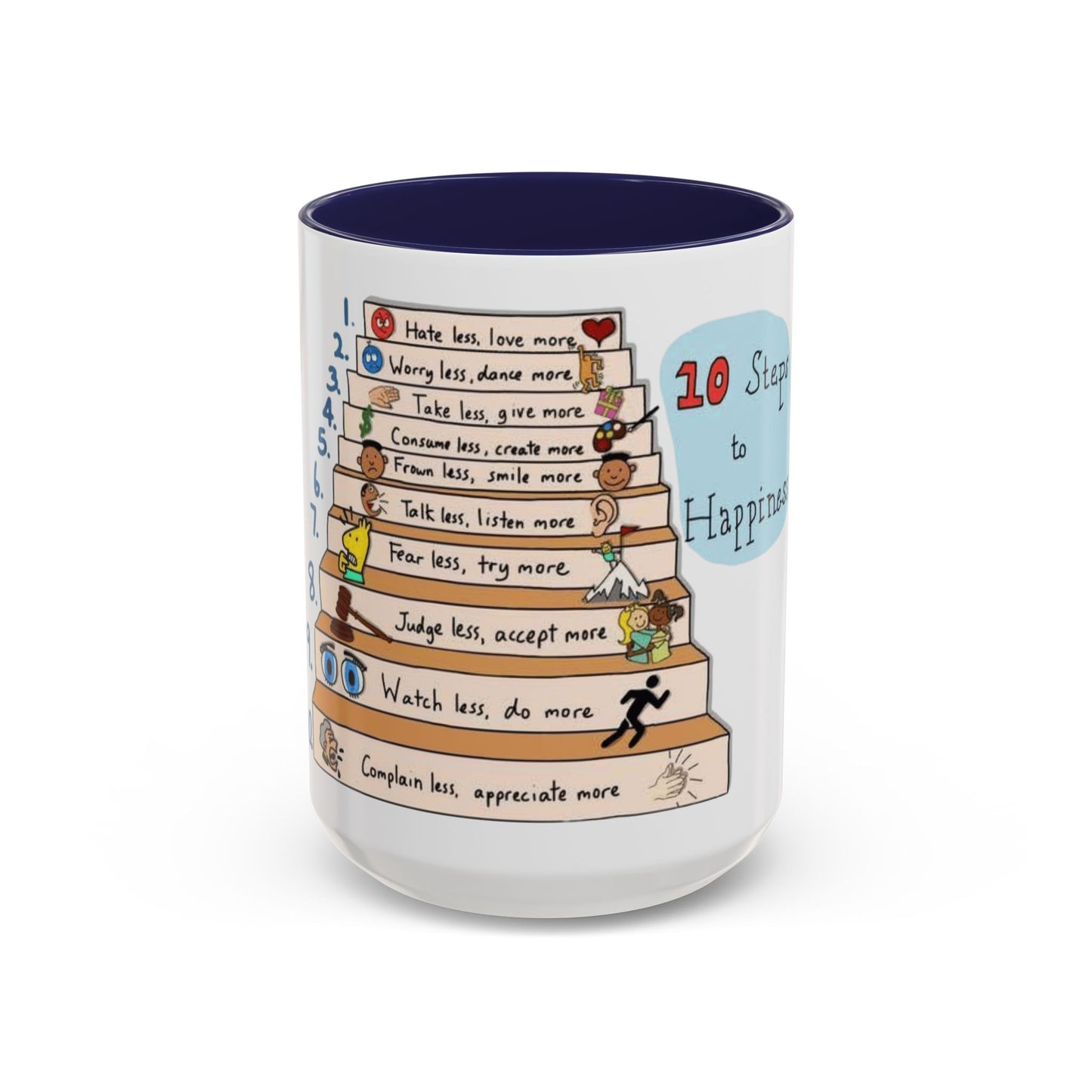 ☕ Start Your Day with Meaning Motivational Gift, Self-Care Mug, Unique Home Decor, Joyful Drinkware
