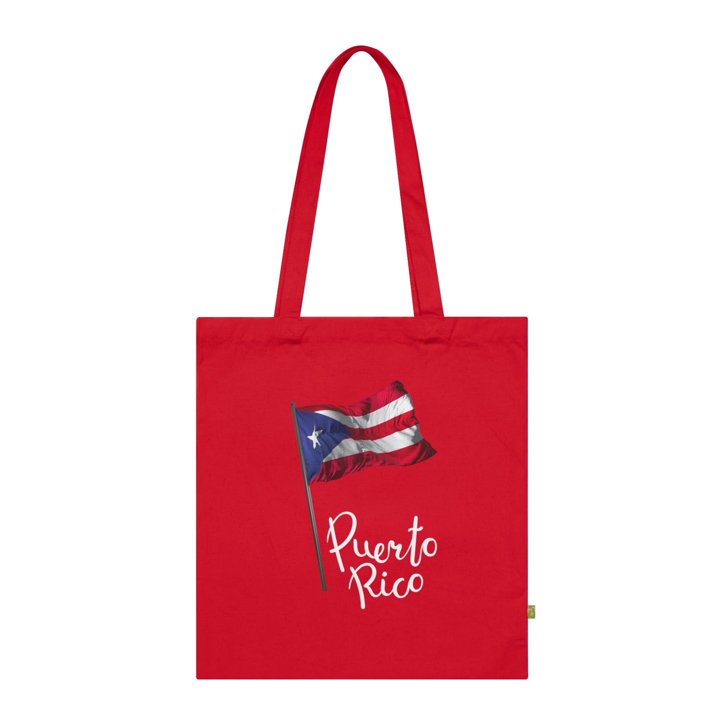 Puerto Rico Pride Organic Cotton Tote Bag - Eco-Friendly, Reusable Market Bag, Beach Tote, Shopping Bag, Gift for Travelers