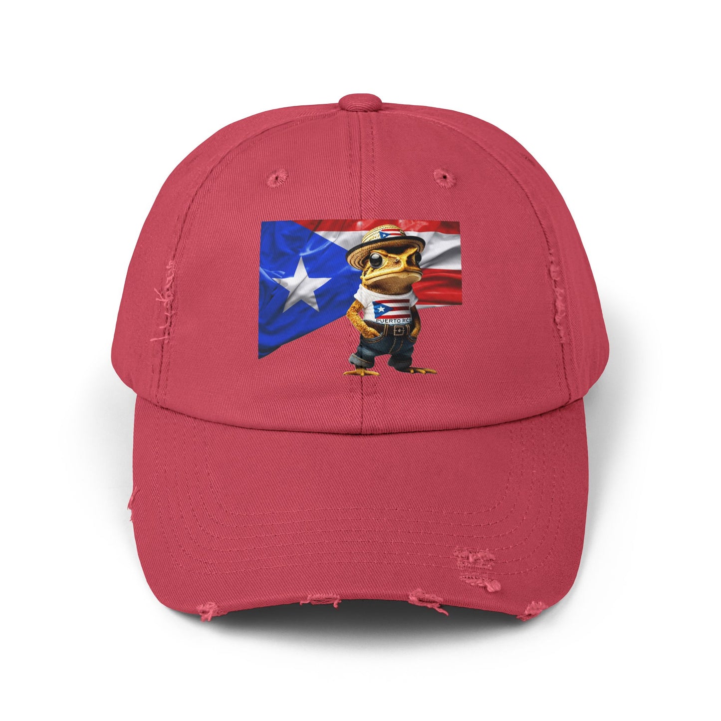 Borinquen Style: Puerto Rican Heritage Hats Unisex Distressed Cap