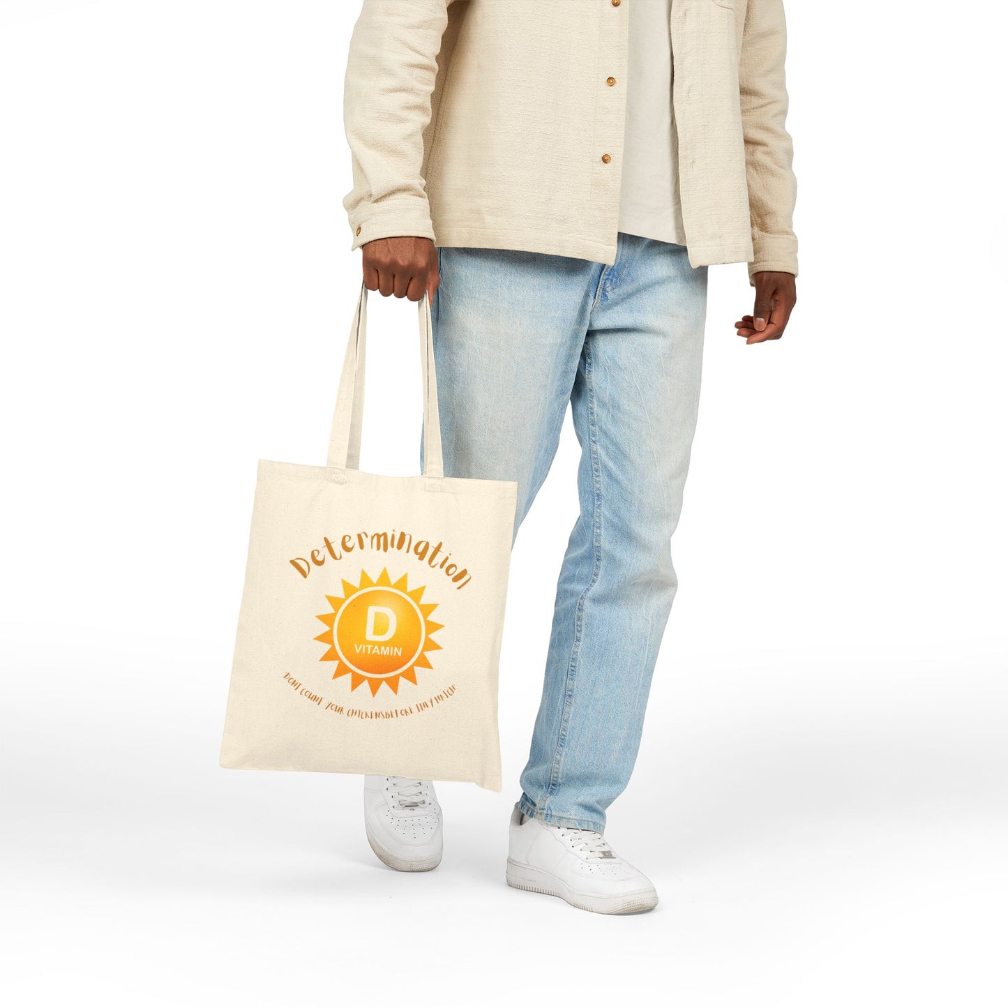 Sunshine Inspired Cotton Canvas Tote Bag - Motivational, Sustainable, Eco-Friendly, Summer Accessory, Gift for Her
