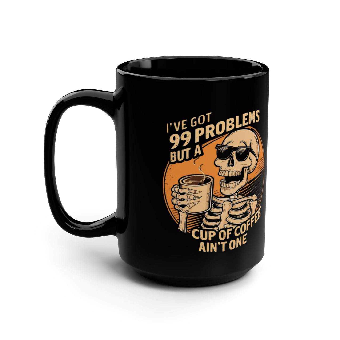 Pumpkin Spice & Everything Fright Skull Coffee Mug