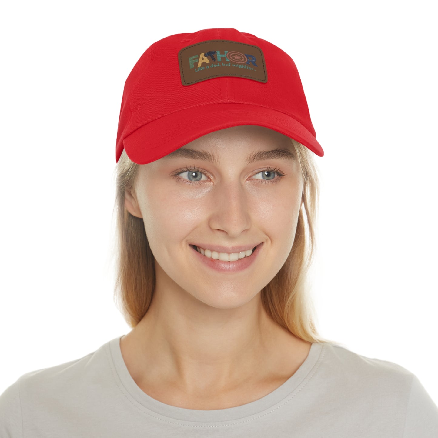 Stylish Dad Hat with Leather Patch - Perfect Gift for Fathers, Dads, Father's Day, Casual Wear, Outdoor Activities