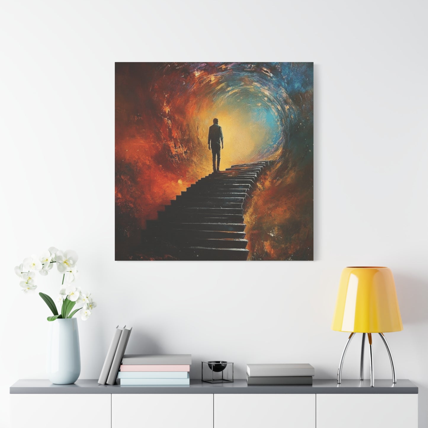 Embrace the Spirit of Nature and Free-Flowing Boho Vibes Spiritual Journey Canvas Art, Inspirational Meditation Decor, Inspirational Quote Wall Art