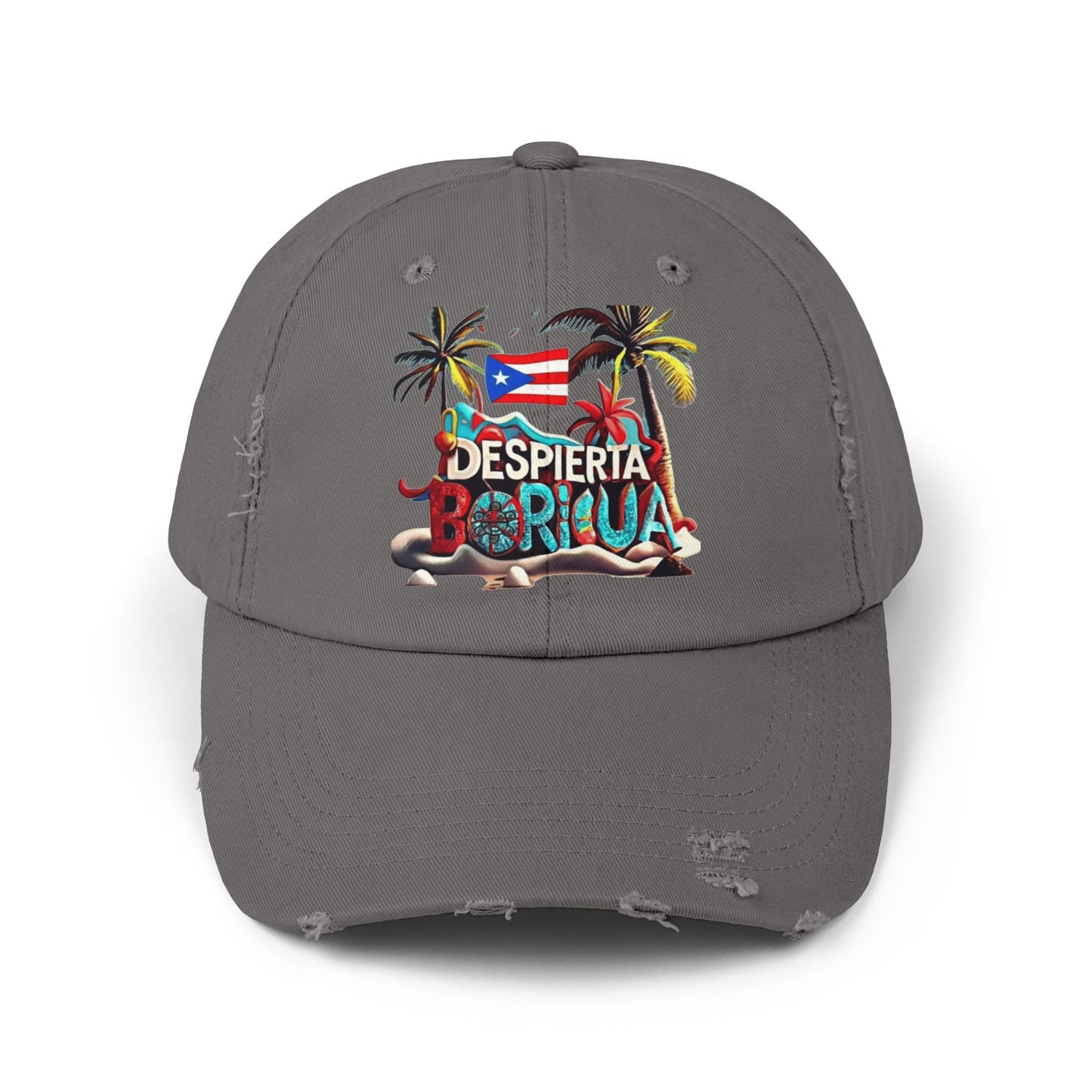 Puerto Rican Snapback Tropical Distressed Cap, Puerto Rican Pride Hat, Summer Accessories, Vacation Gear, Gift for Travelers