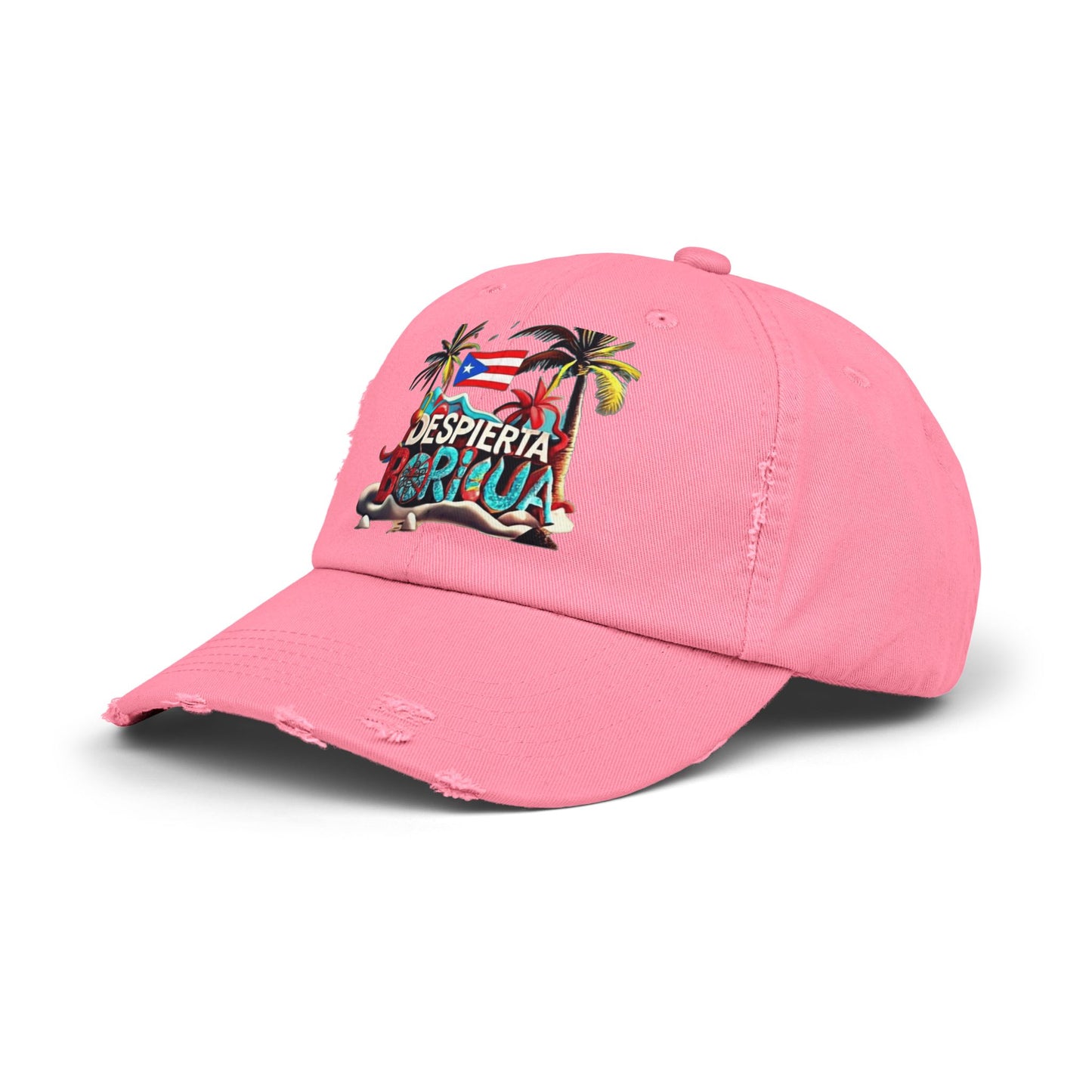 Puerto Rican Snapback Tropical Distressed Cap, Puerto Rican Pride Hat, Summer Accessories, Vacation Gear, Gift for Travelers