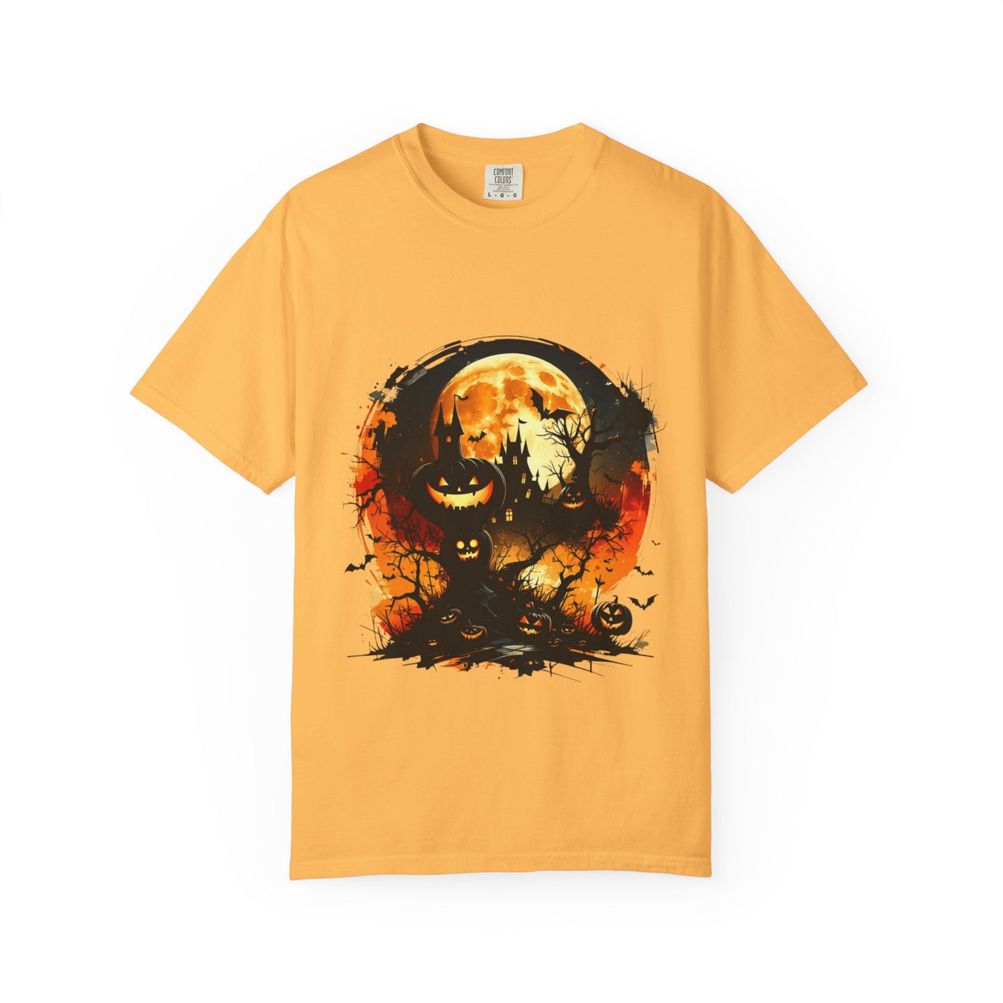Halloween Moon Graphic T-shirt, Unisex Spooky Shirt, Fall Outfit, October Fest Tee, Halloween Party Wear, Trick or Treat T-shirt