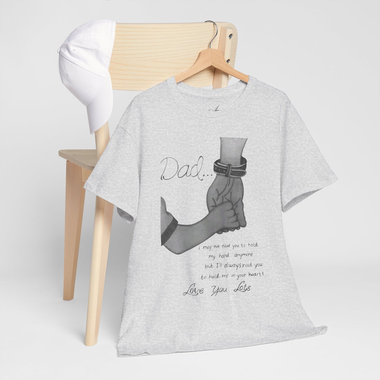 Heartfelt Dad Tee, Perfect Gift for Father's Day, Casual Wear, Family Bonding, Unisex Cotton Shirt, Thoughtful Keepsake