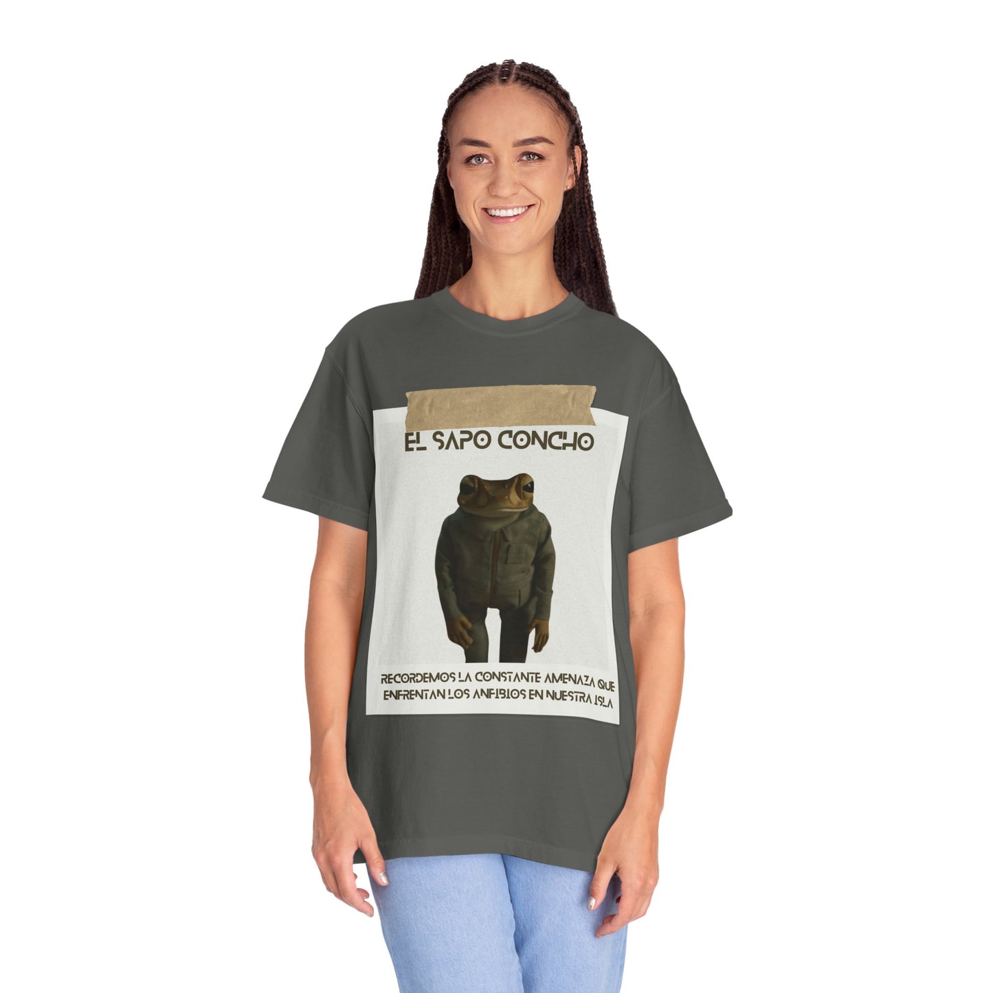 Puerto Rico in Every Stitch Frog Graphic Tee,Summer Vibes, Unique Gift for Nature Lovers