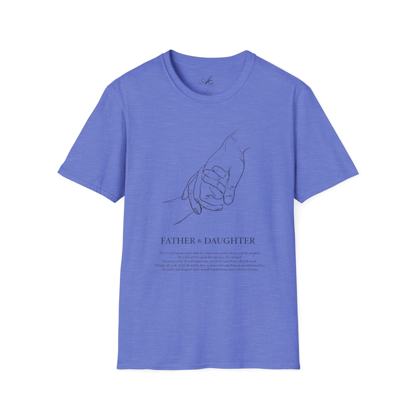 Father & Daughter Connection Unisex Soft style T Shirt Family Gift Parent Child Love Fathers Day Gift Emotional Bond Tee