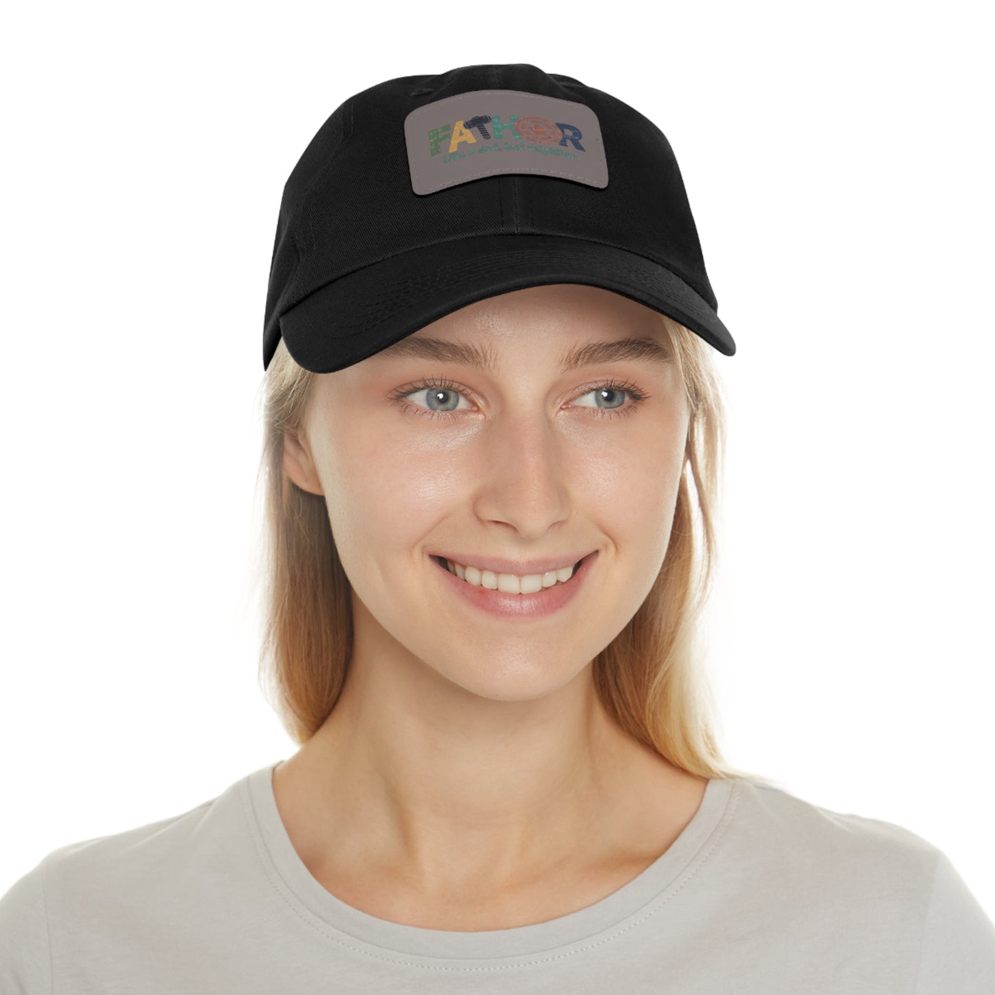 Stylish Dad Hat with Leather Patch - Perfect Gift for Fathers, Dads, Father's Day, Casual Wear, Outdoor Activities